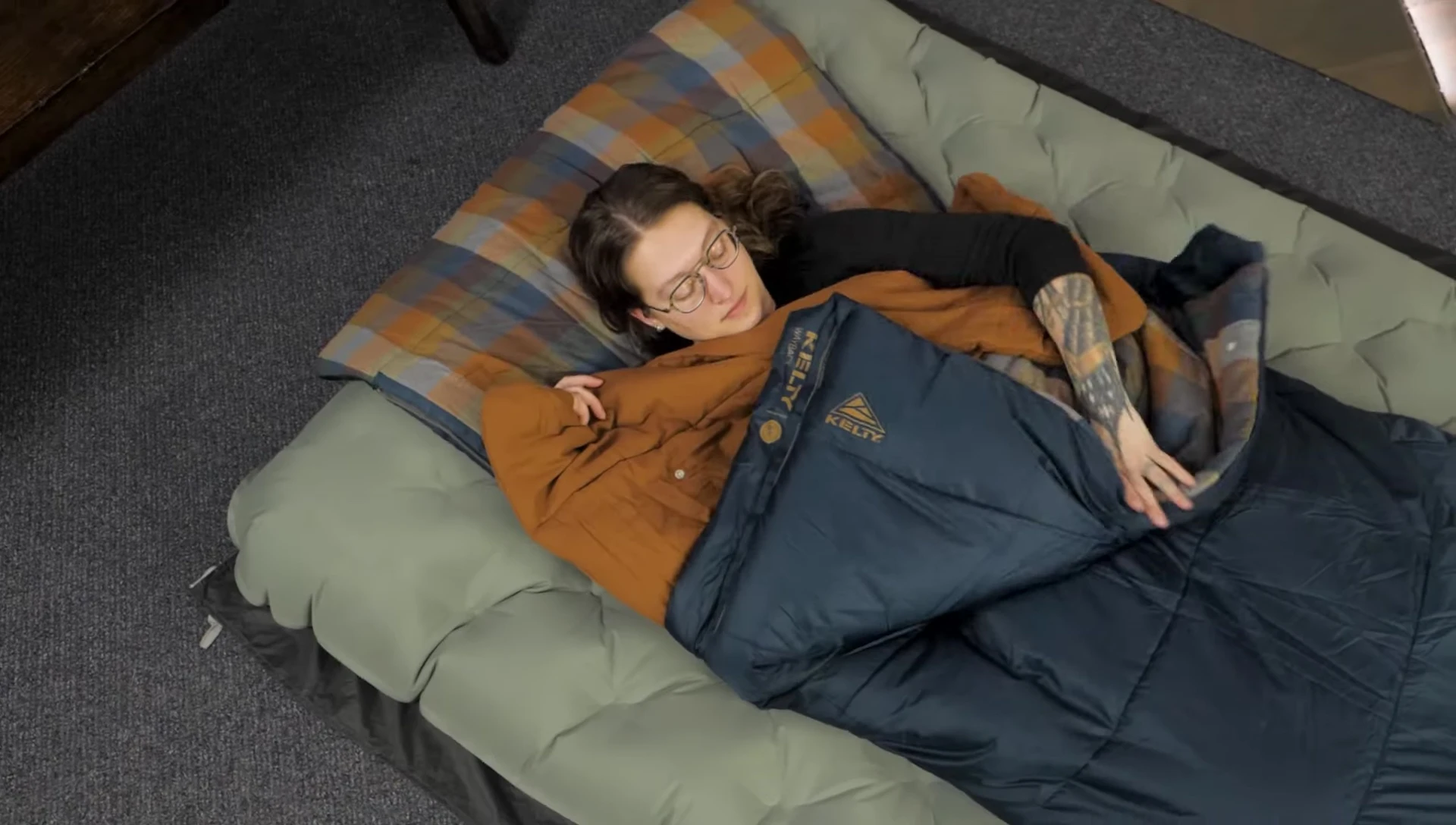 Final shot of the sleeping bag