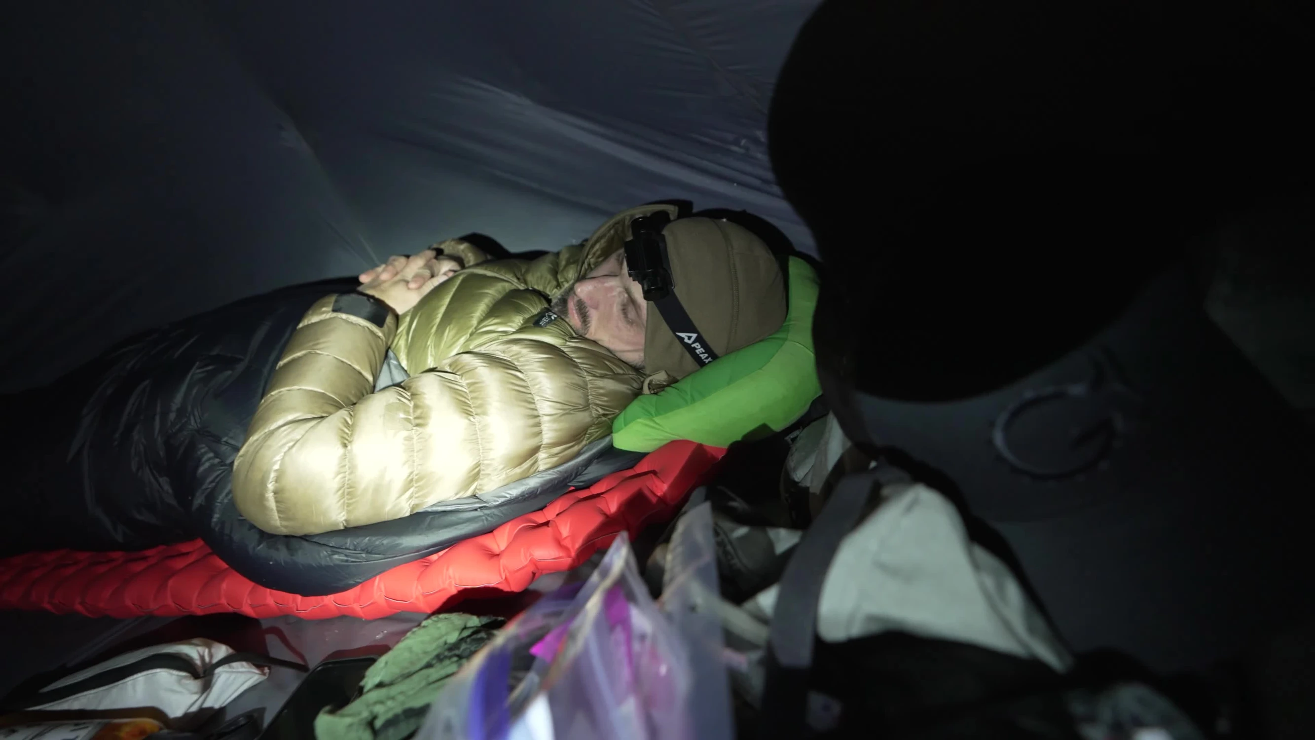 Temperature reading showing 15°F expected overnight low.