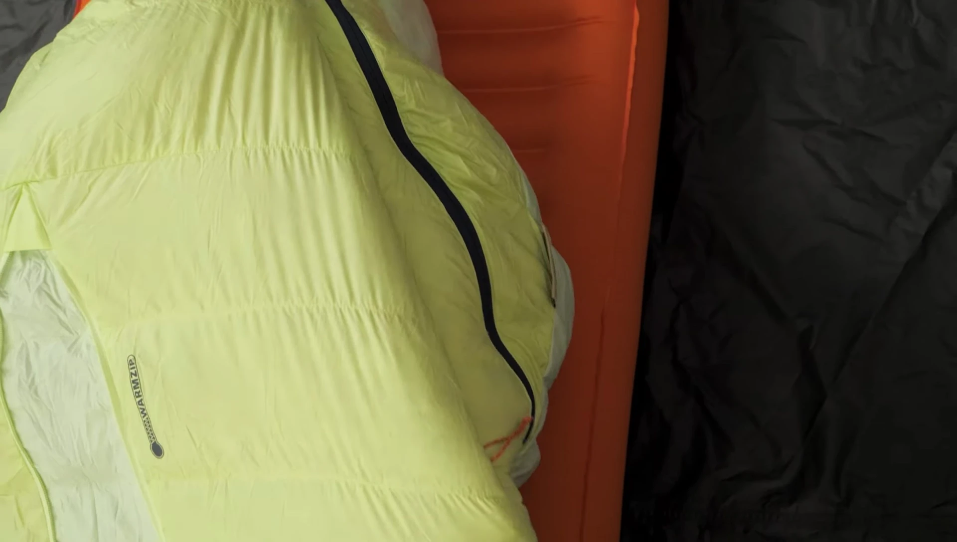 Close-up showing the zippered armholes.