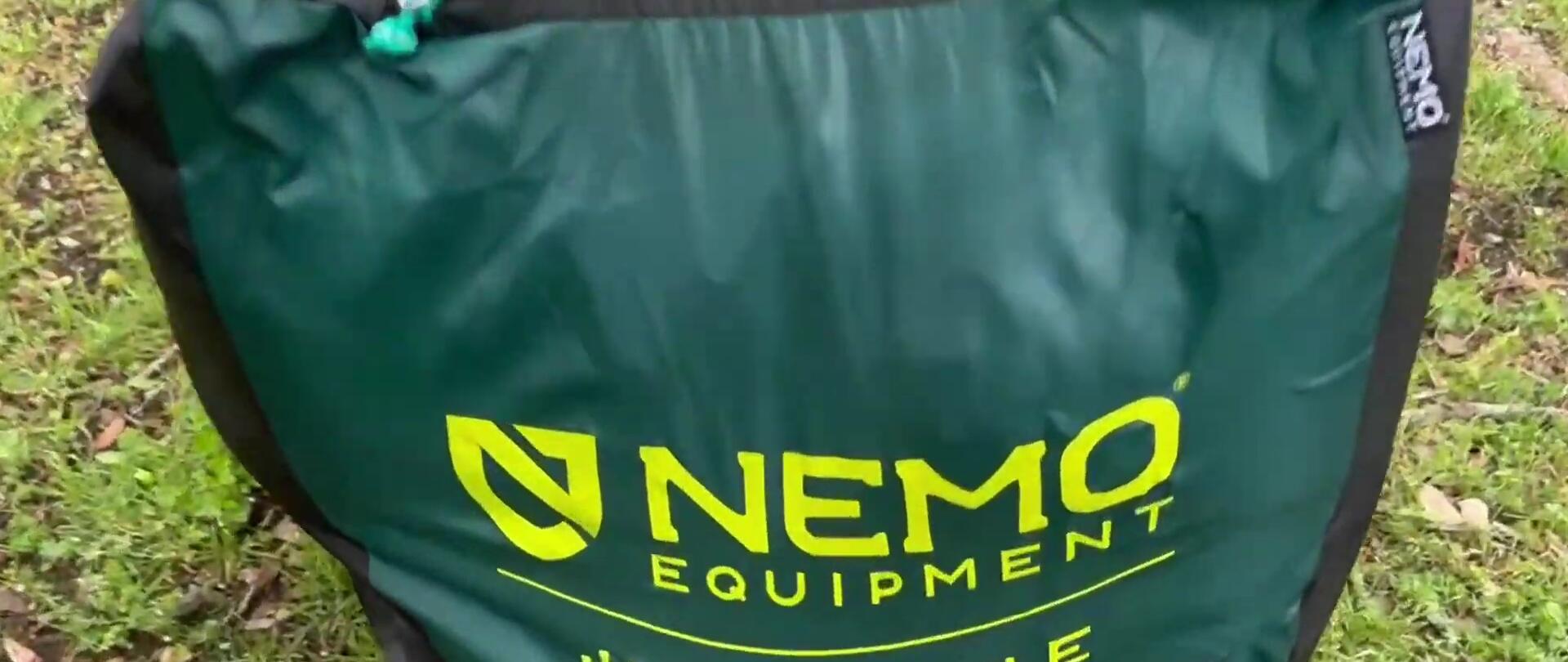 The Nemo Jazz Sleeping Bag in use