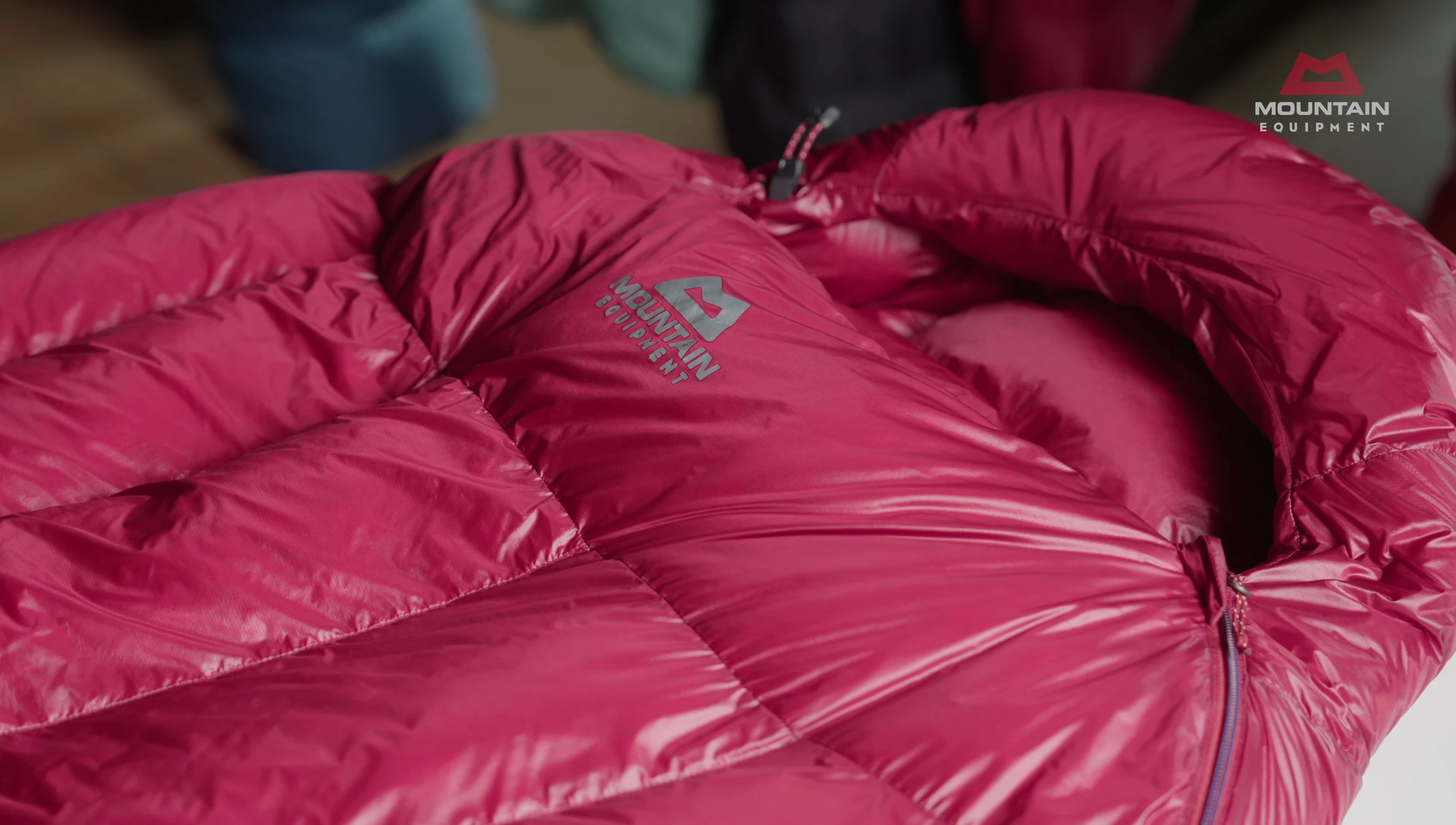 Detailed shot of the innovative five-baffle anatomical hood on the Zenith II or III.