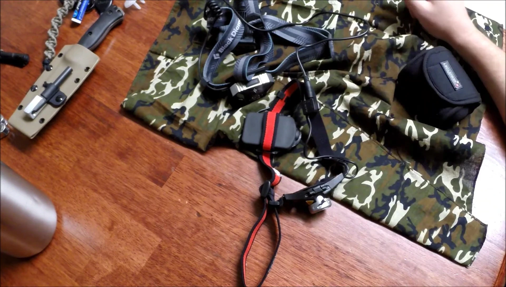 Comparison shot of all three headlamps