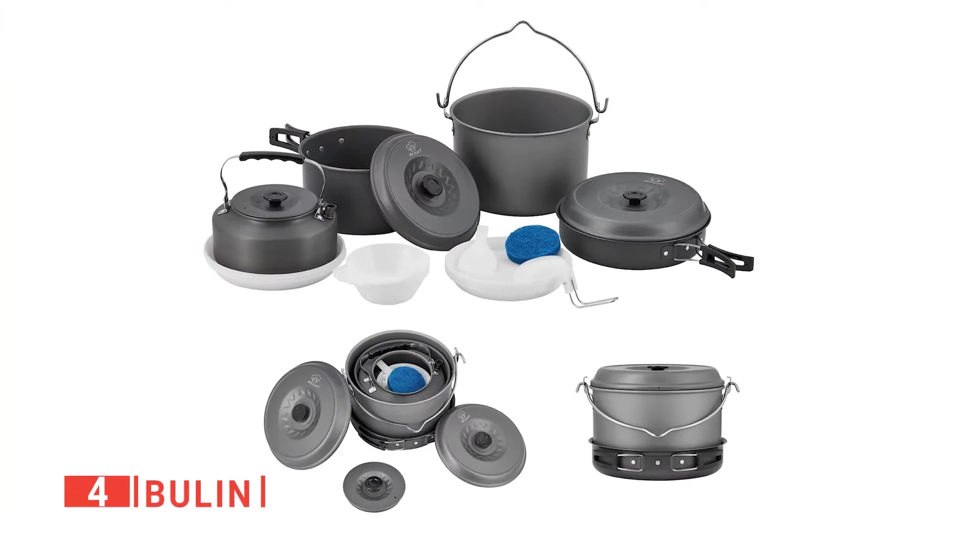 Boulin cookware kit shown