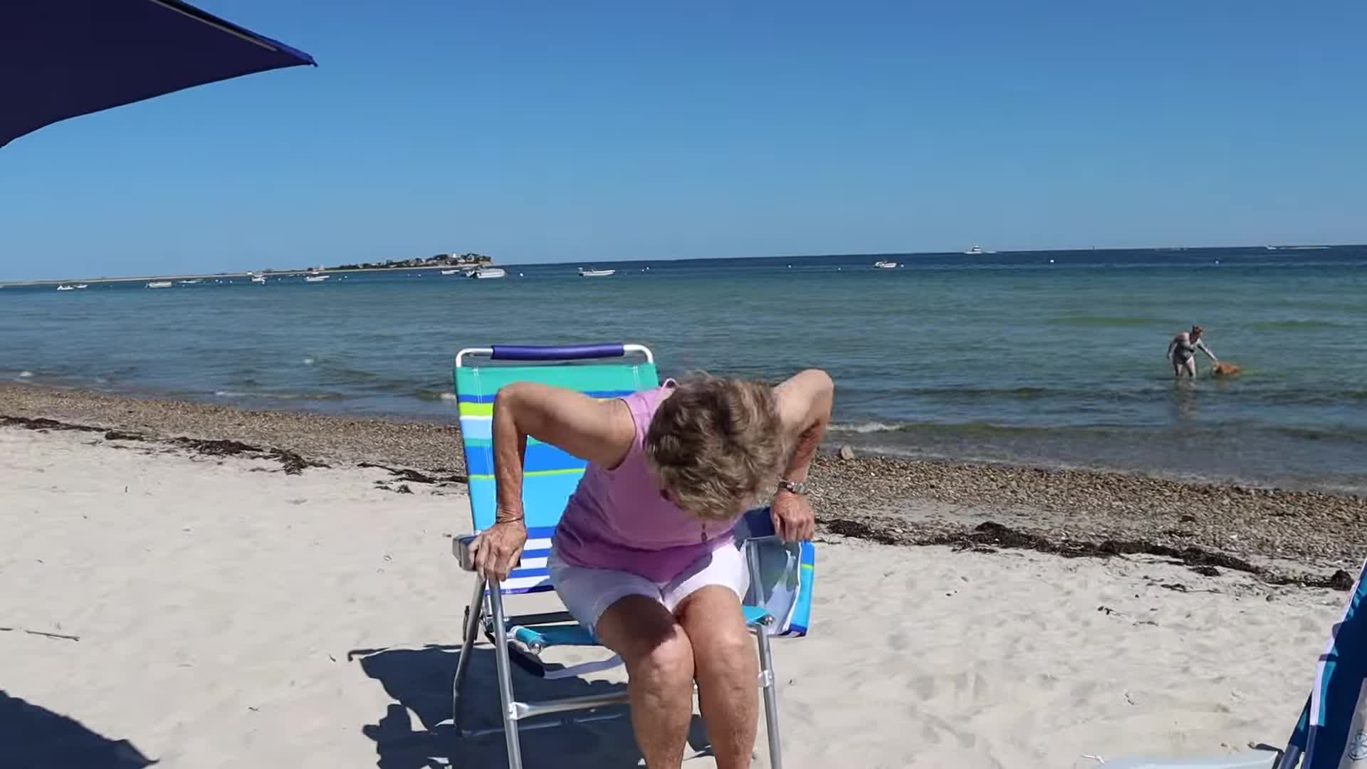 Rio Beach Chair in use