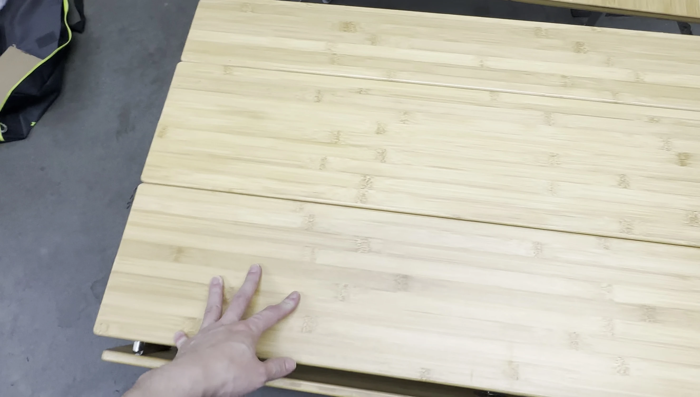 The Dometic table's included carrying bag.