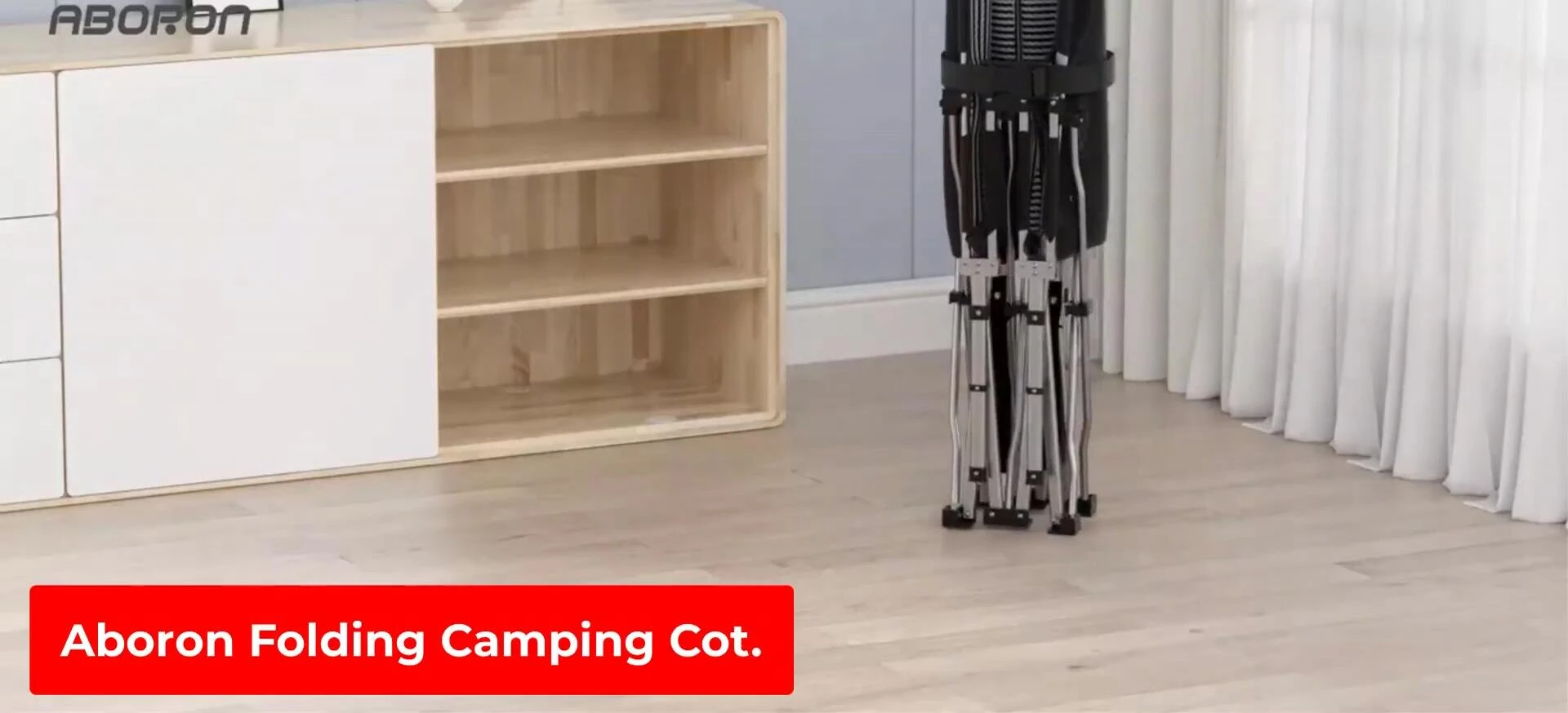 Close-up of the Abon Folding Camping Cot