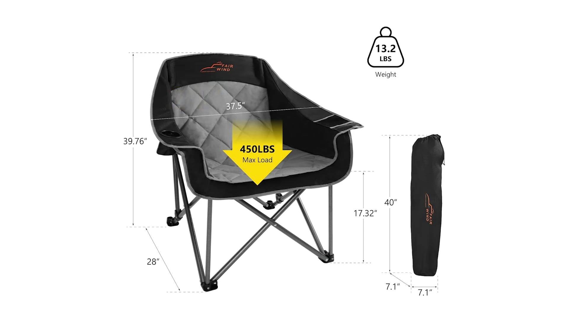 Demonstrating the stability of the Fair Wind Chair