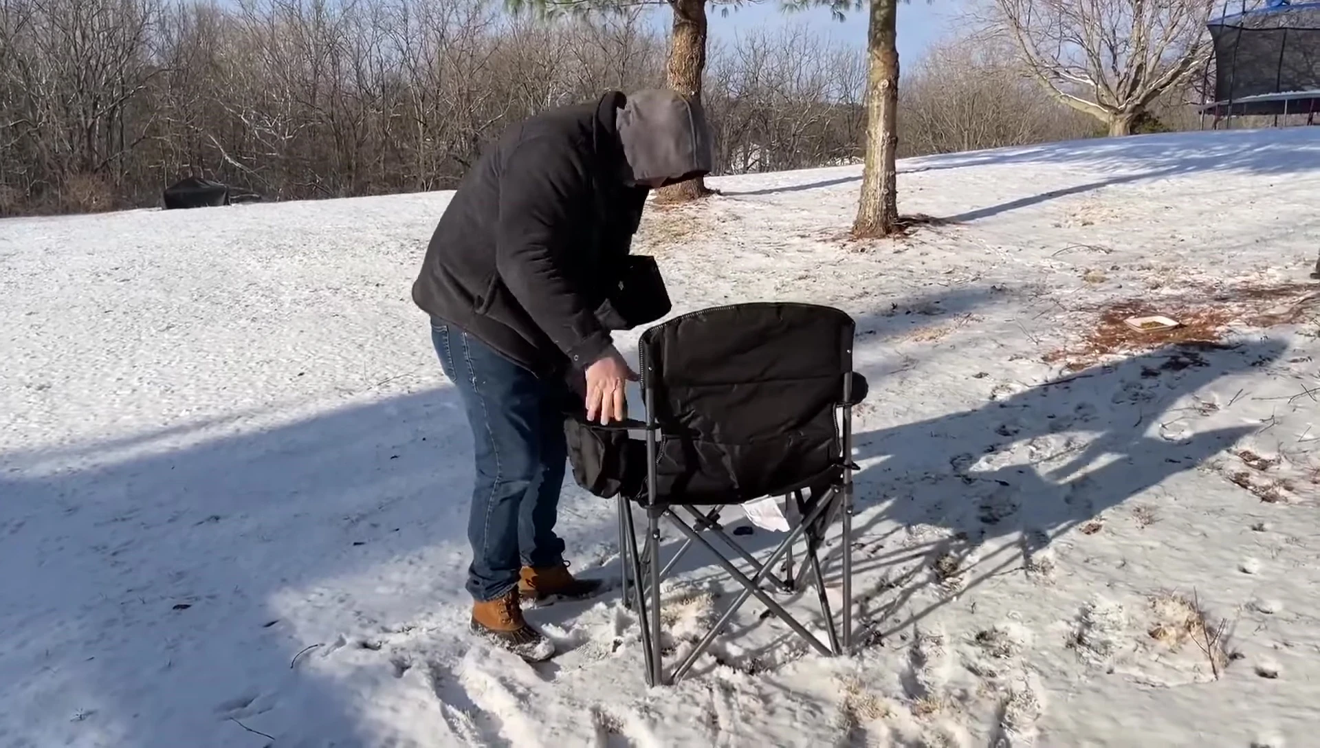Testing the Alpha Camp Chair's durability