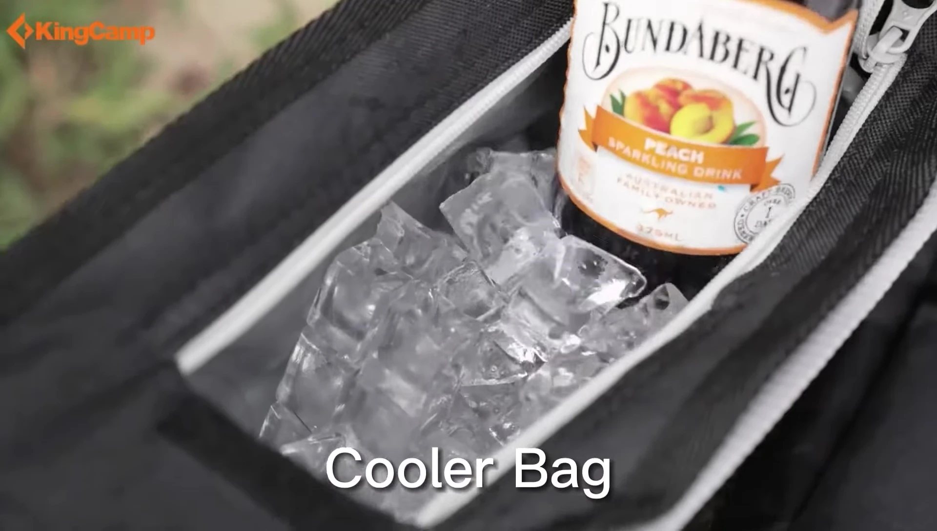 King Camp Chair's attached cooler bag