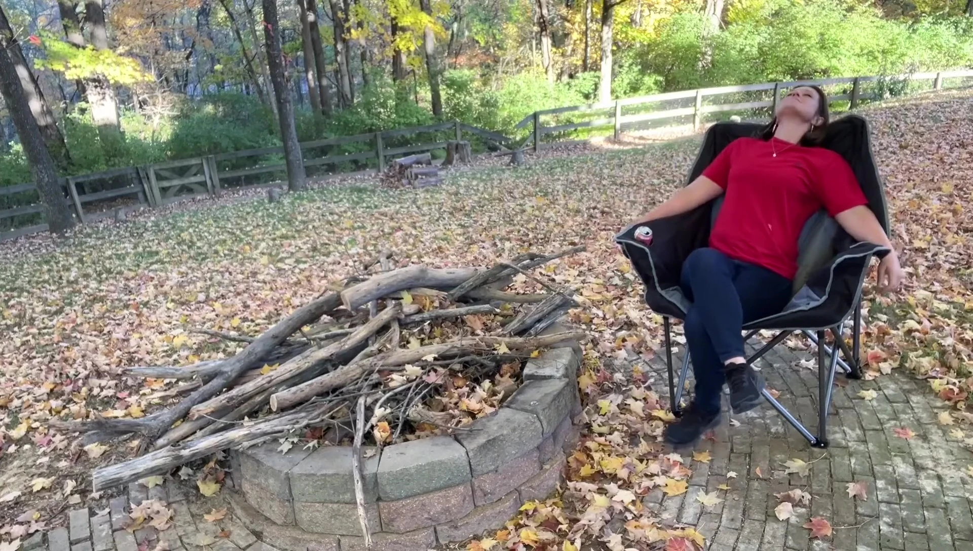 Fair Wind Chair in use during a camping trip