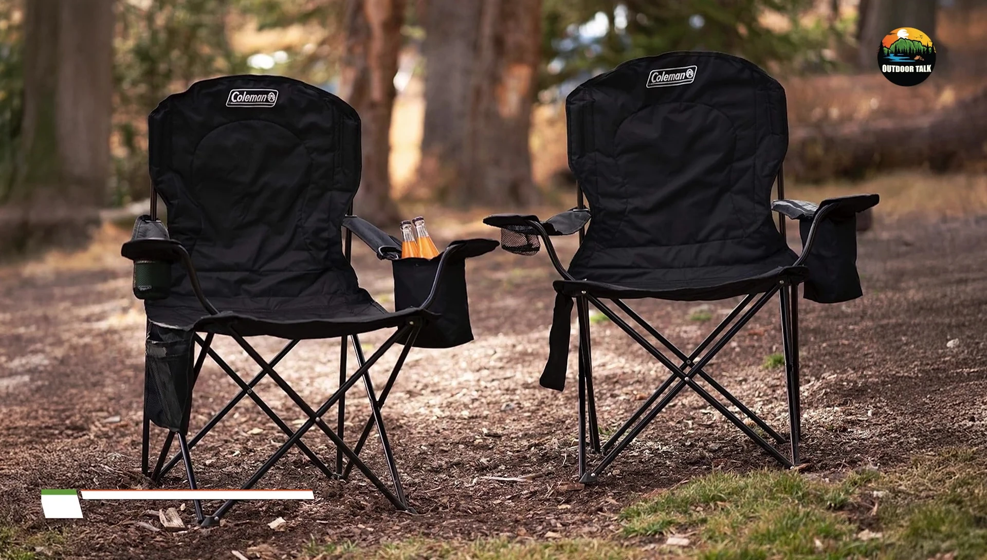 Coleman Camping Chair with Cooler showcasing the cooler