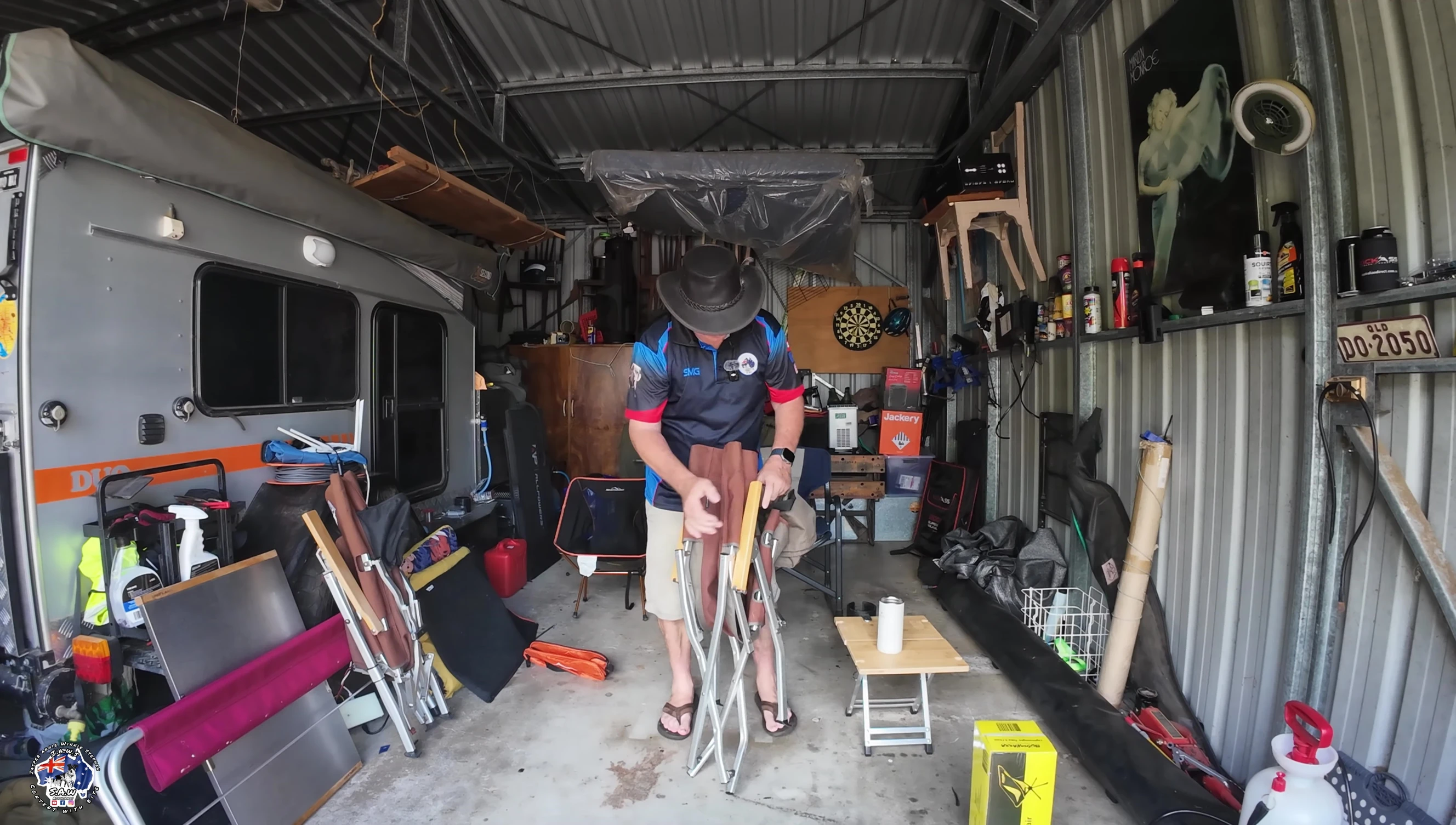 The Snow Peak chairs being shown.