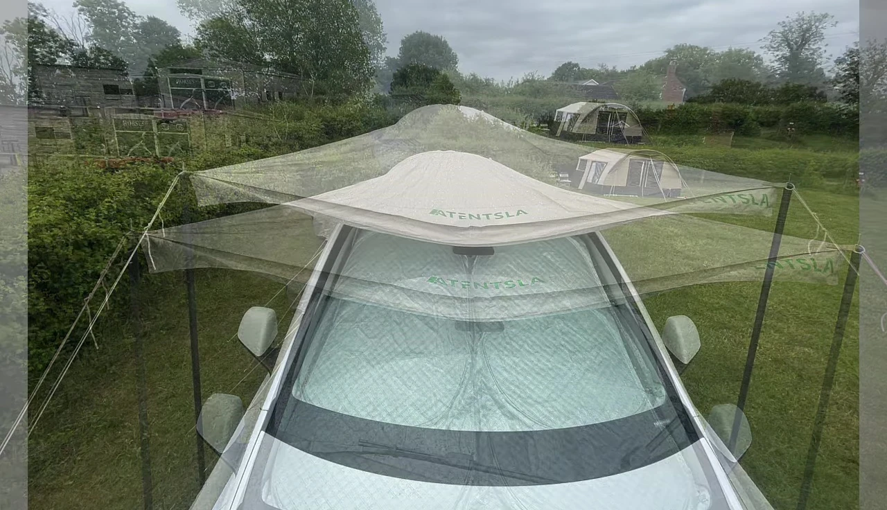 Window shades in use