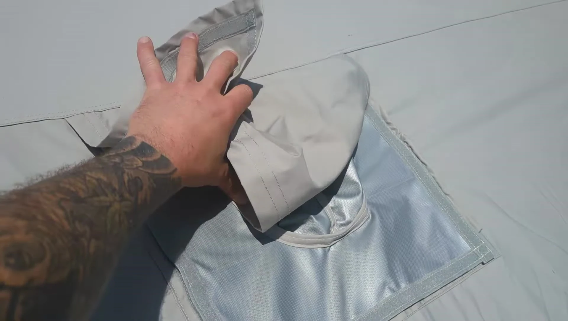 The integrated stove jack for wood-burning stove use.