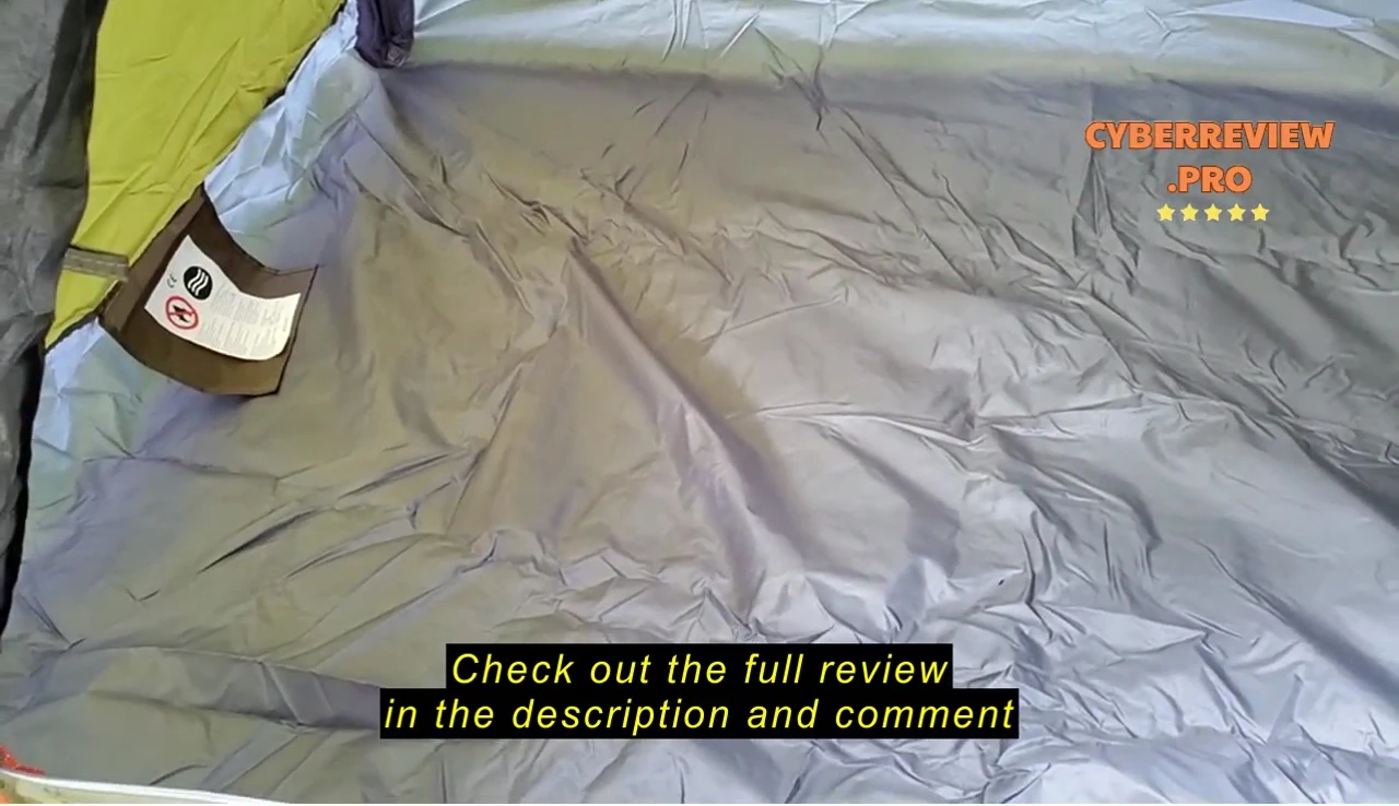 Spacious interior with room for an air mattress