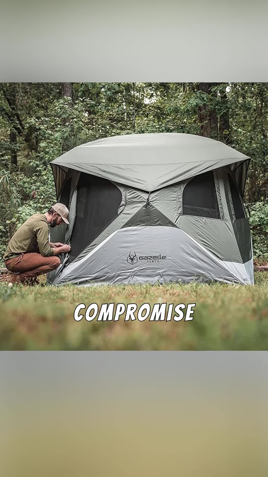 Interior view showcasing the spaciousness of the tent.