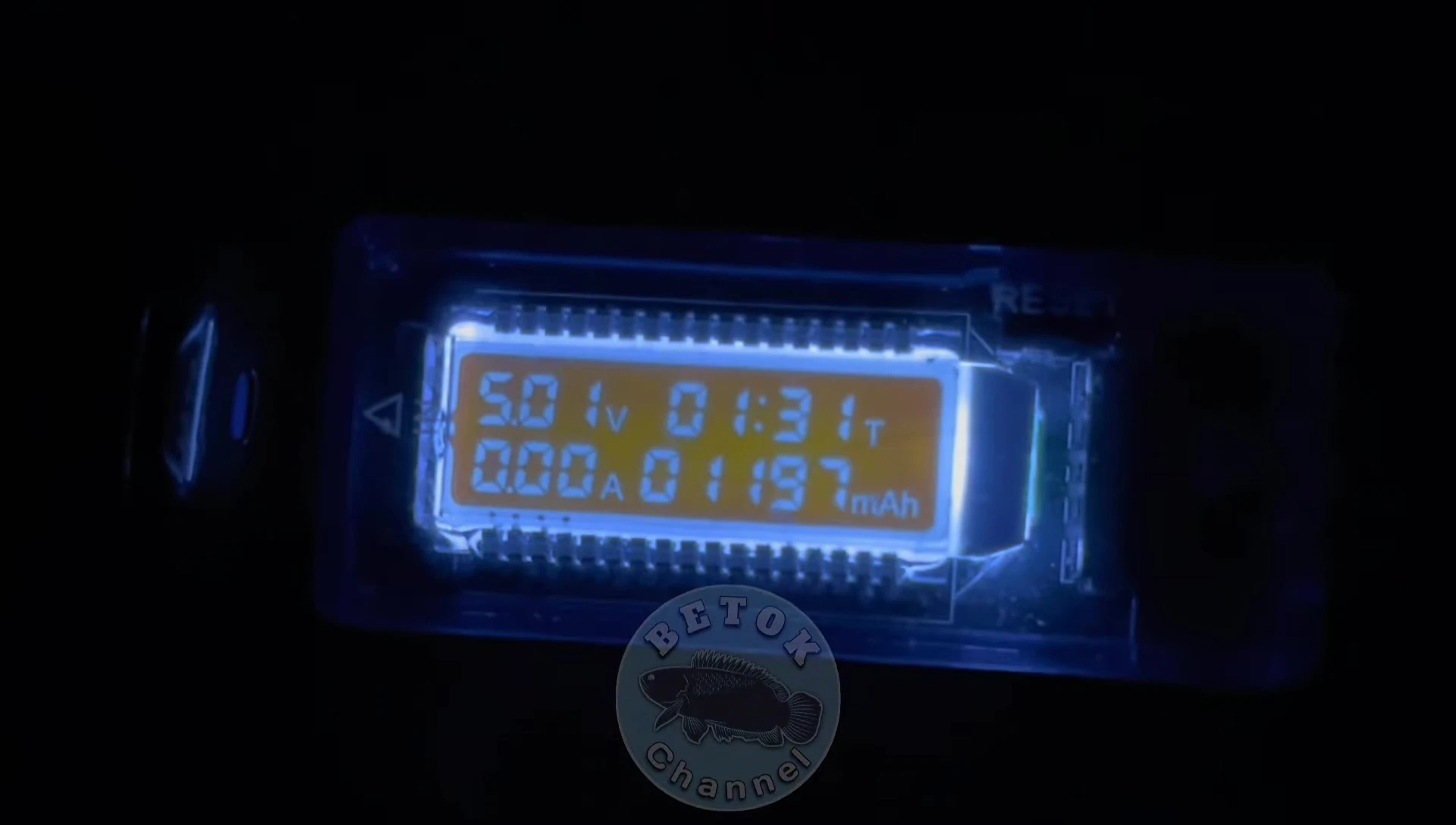 Actual battery capacity reading after charging