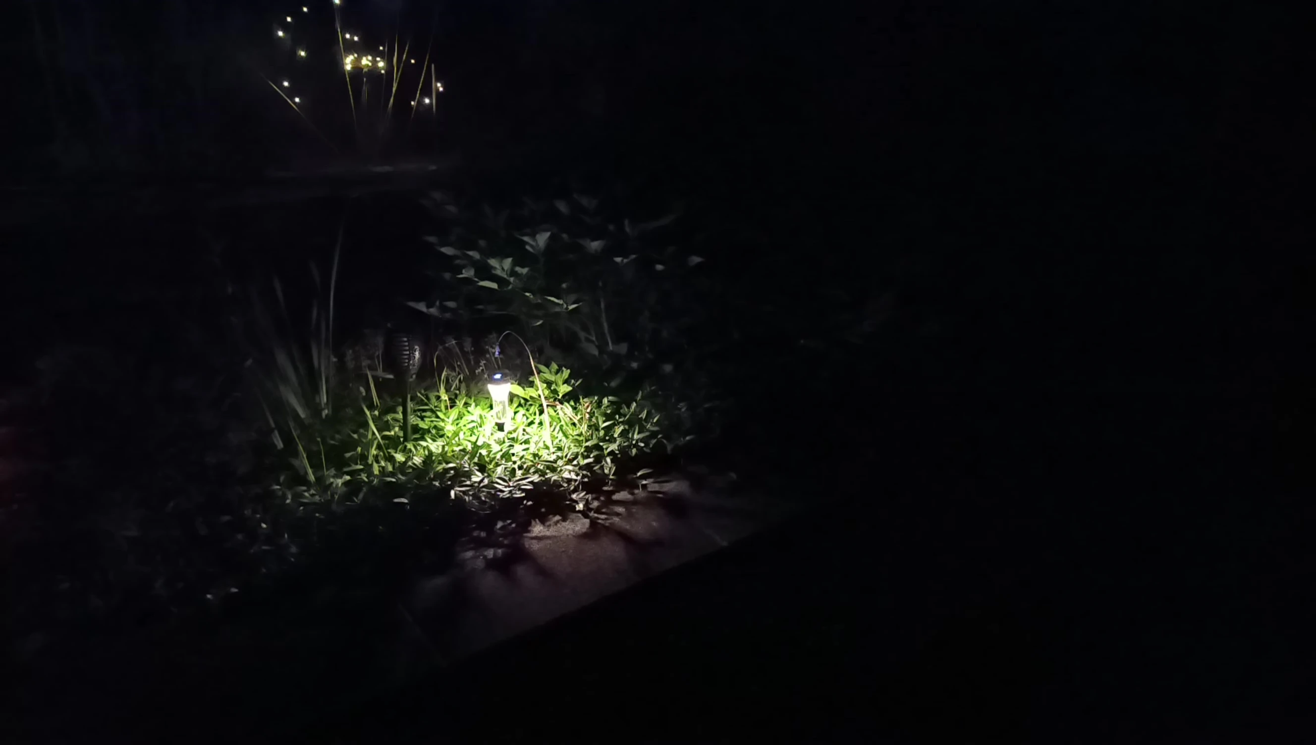 Lantern in use with the ground spike.