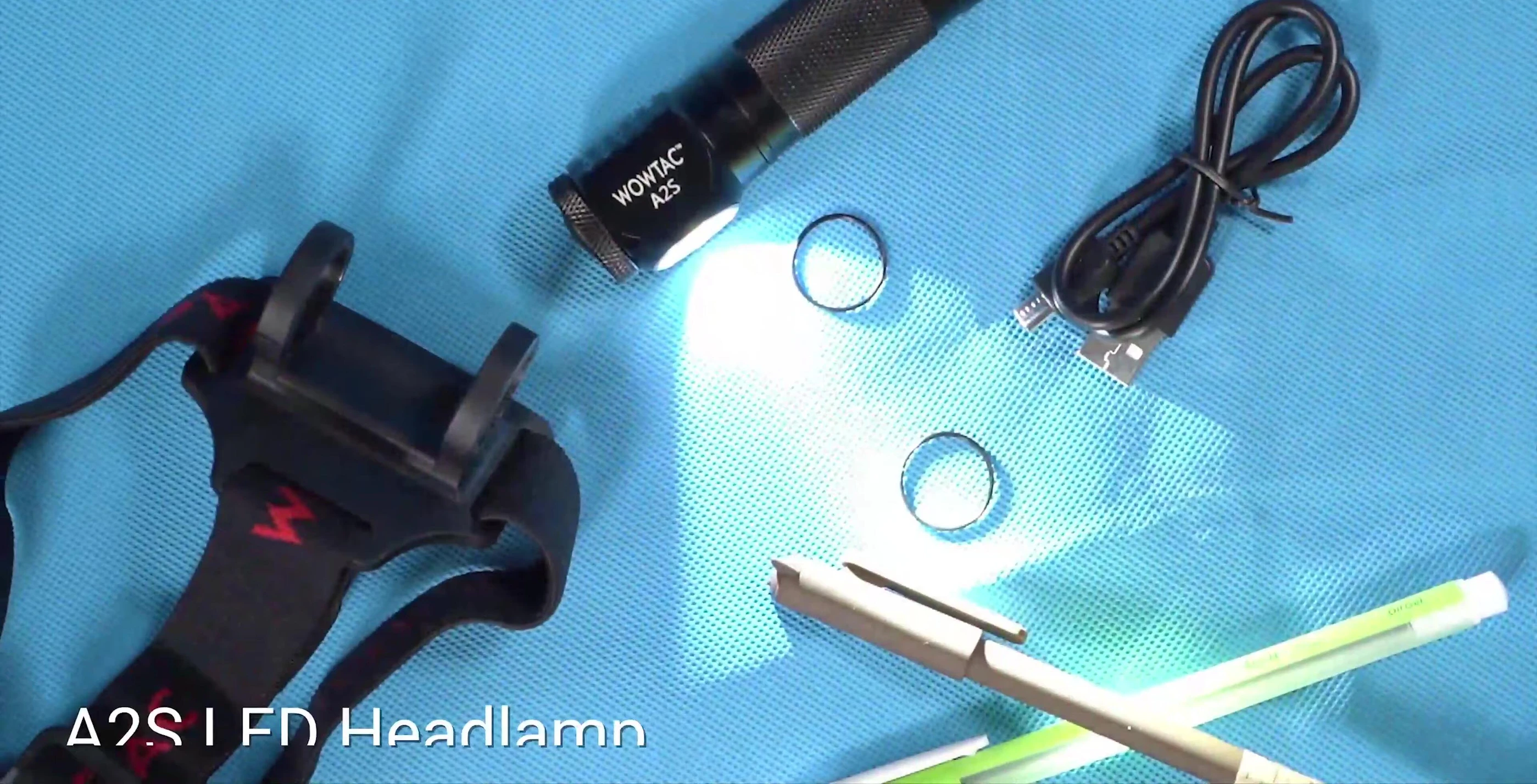 Anker LED Headlamp close-up showcasing its design and features.