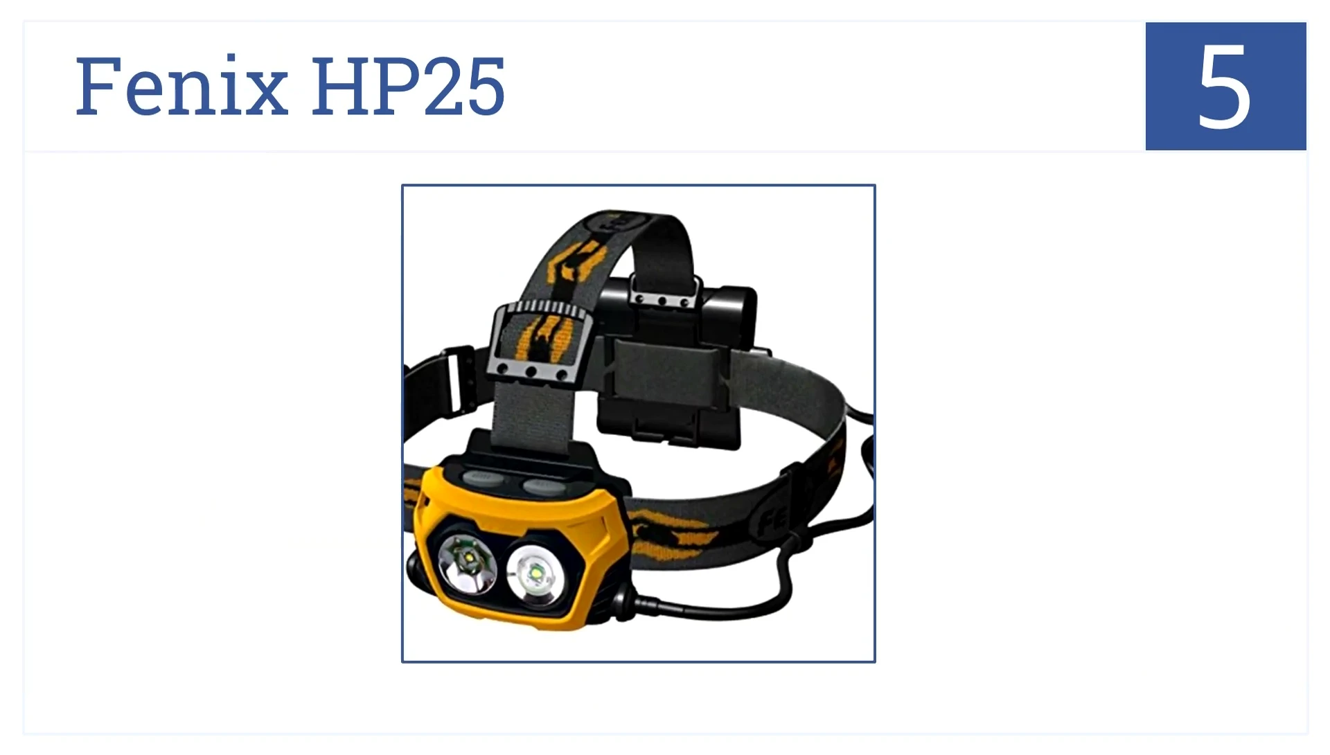 Phoenix HP25 headlamp