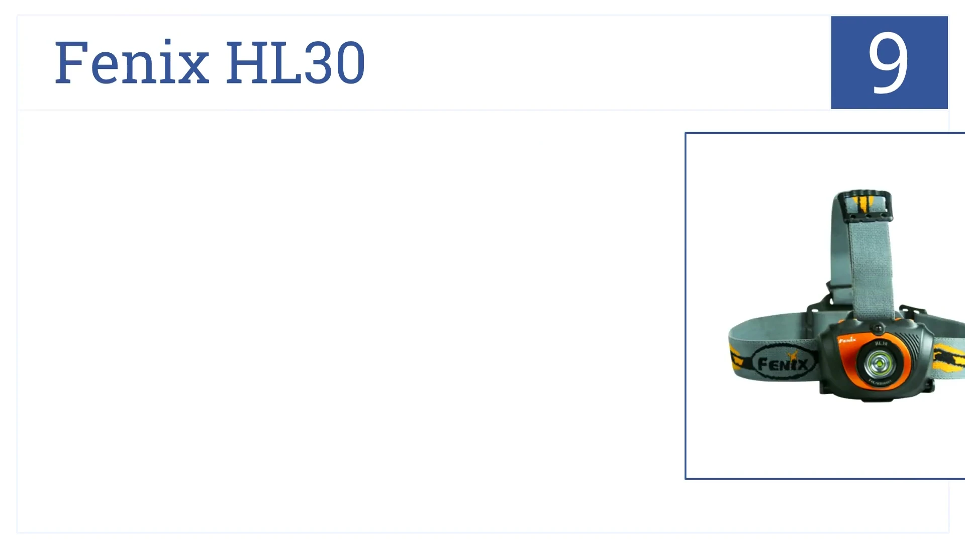 Phoenix HL30 headlamp