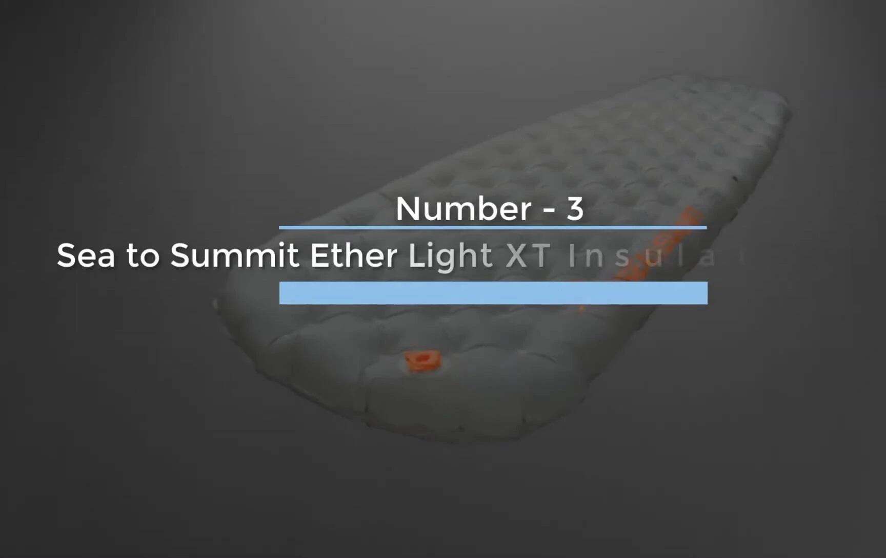 The Sea to Summit Ether Light XT Insulated Sleeping Mat