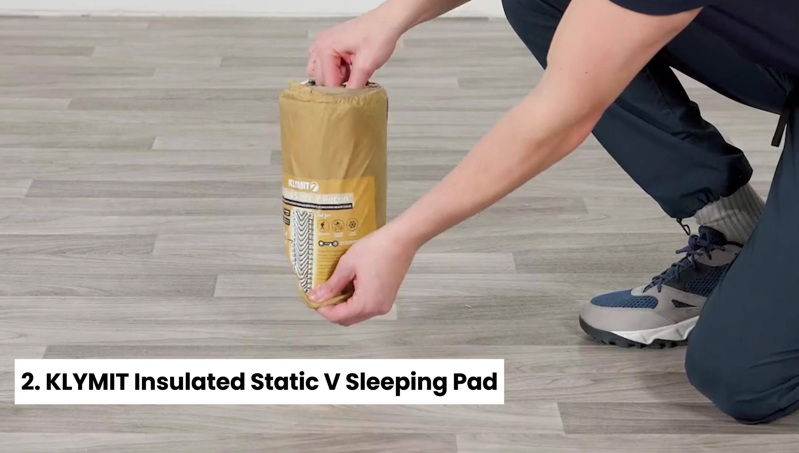 The Insulated Static V backpacking sleeping pad.