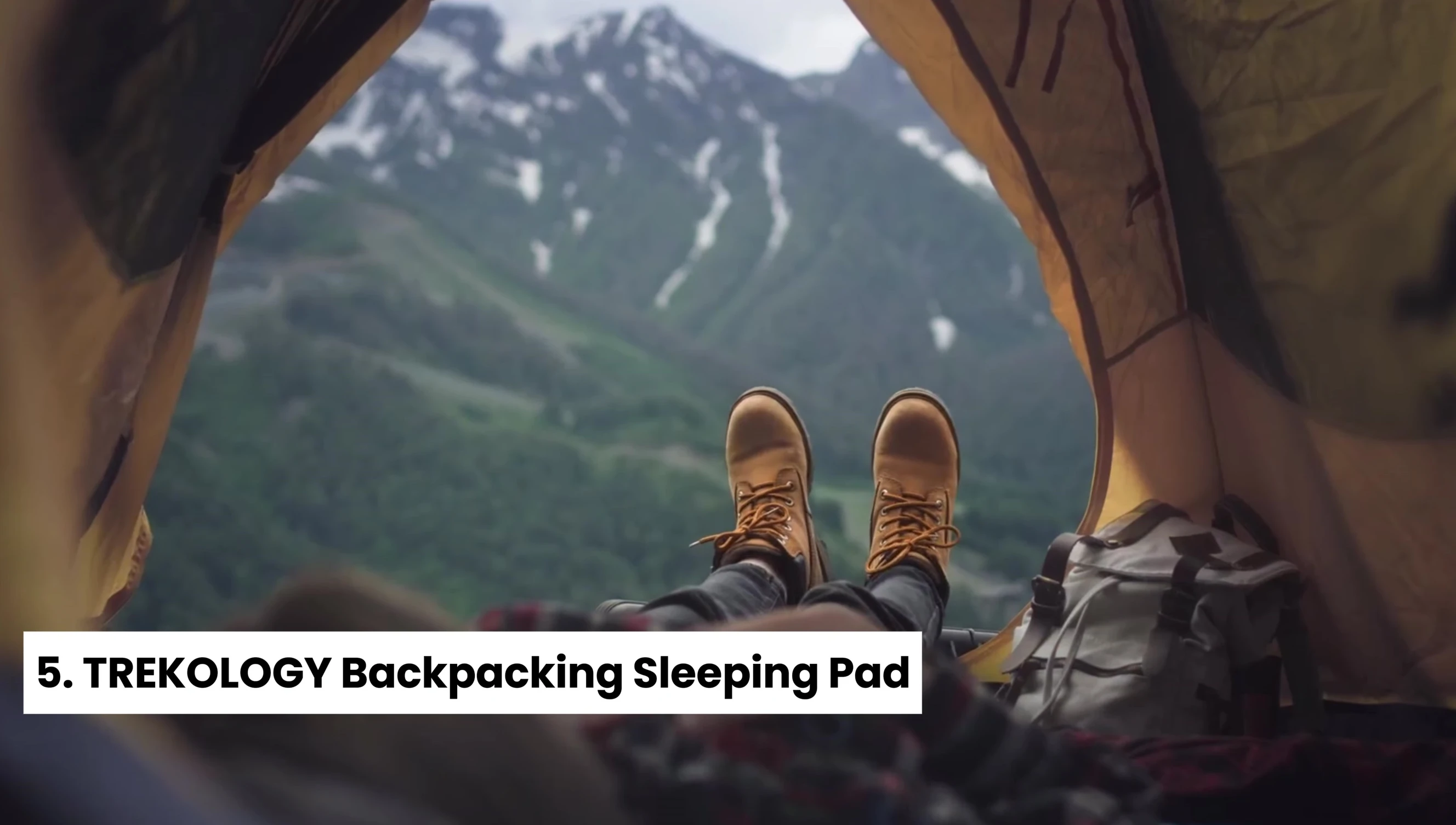 Close-up of the Trilogy backpacking sleeping pad.