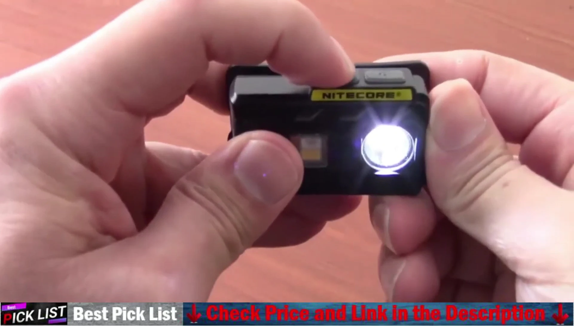 Nightcore NU25 Headlamp's light modes