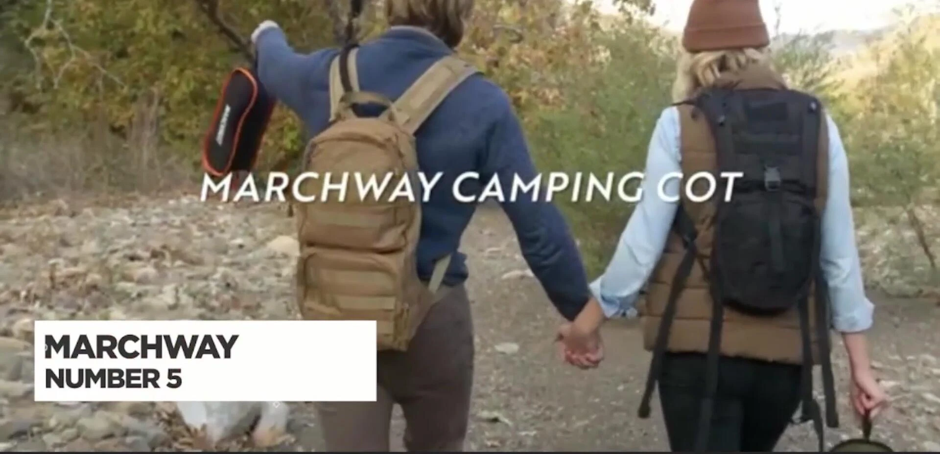 Close-up of the Marchway cot showcasing its aluminum frame and compact folded size.