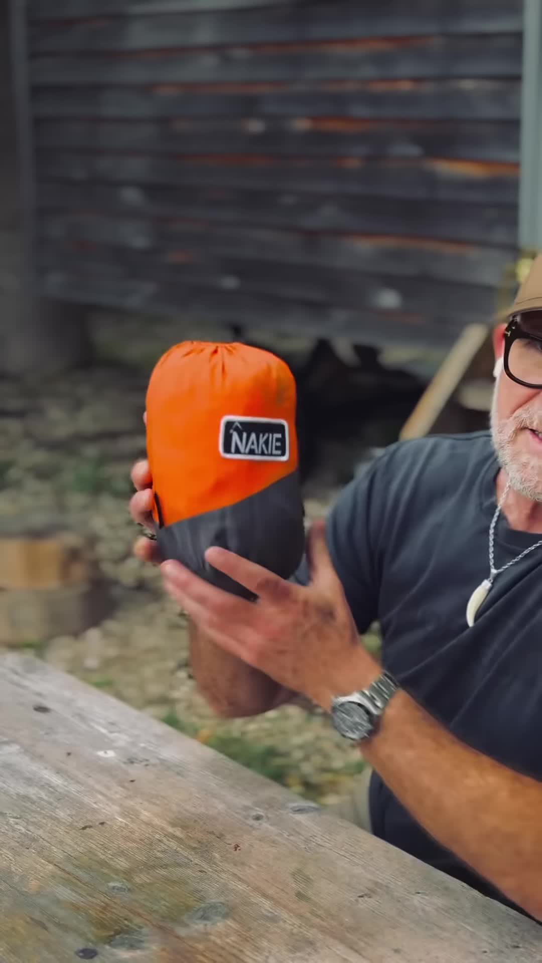 Initial shot of the Nakie hammock package.