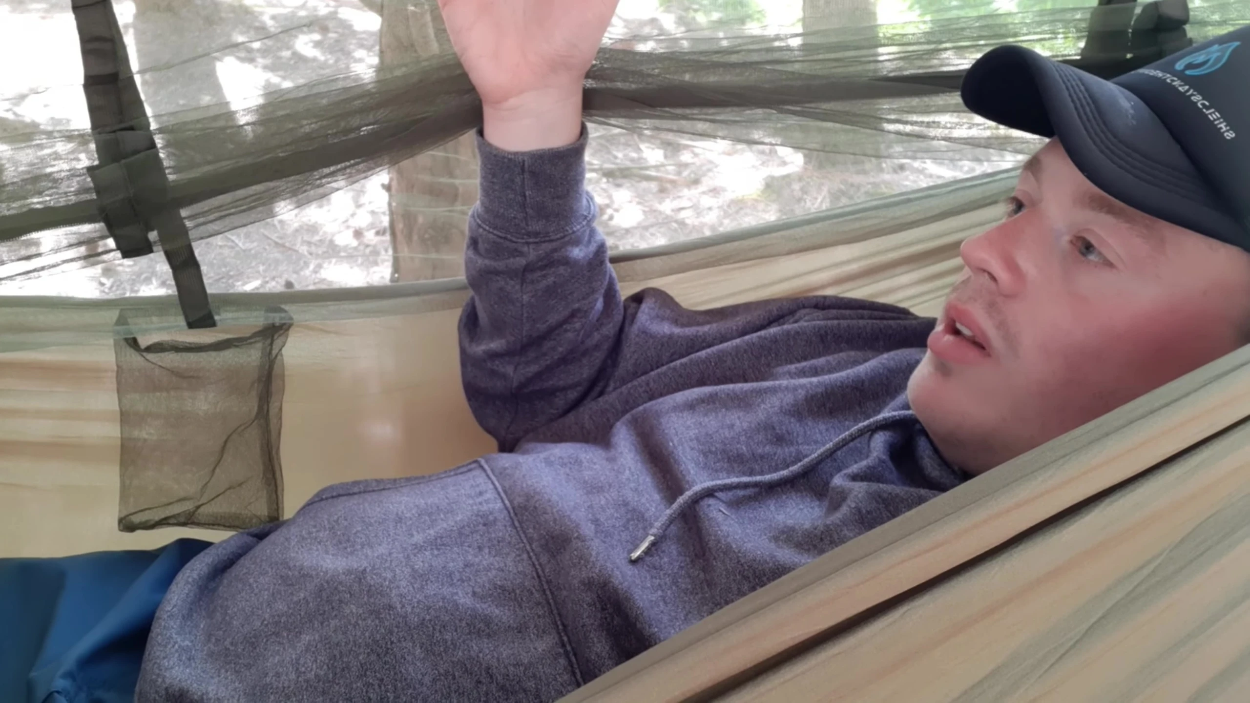 The reviewer summarizing their thoughts on the hammock