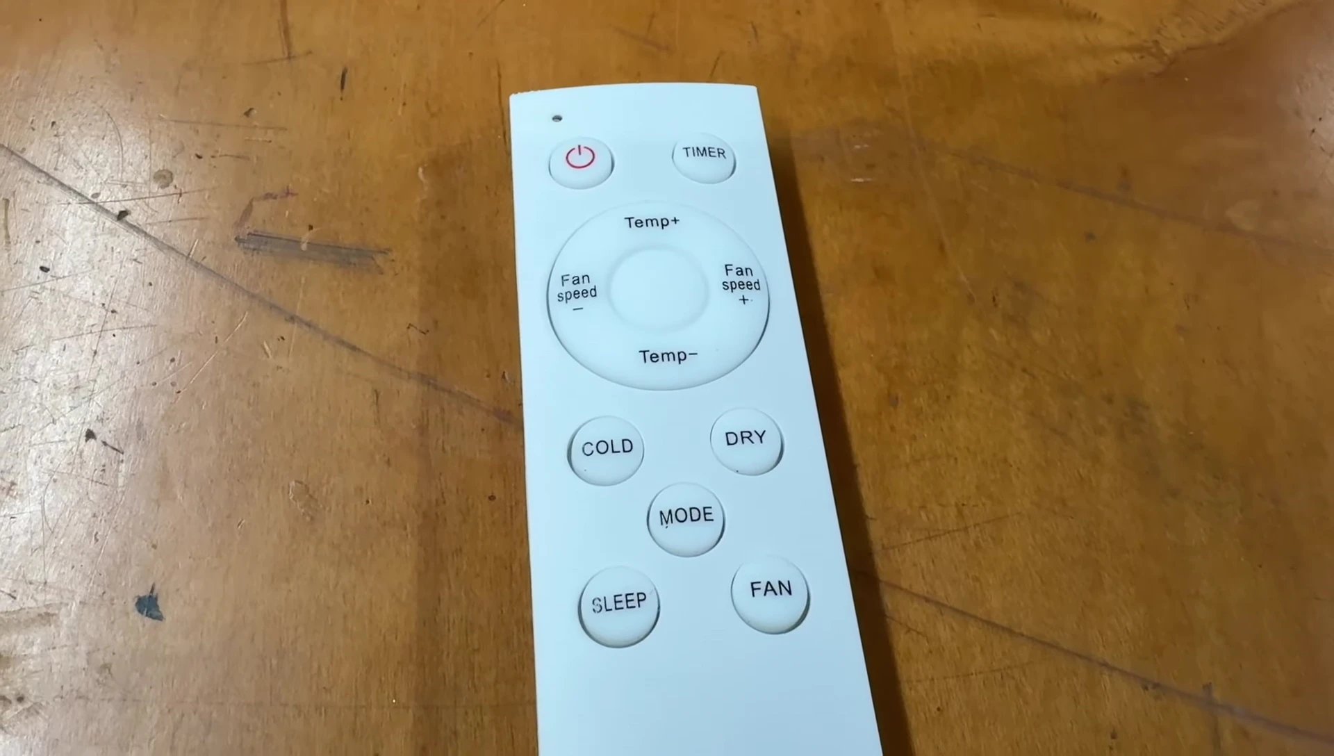 The remote control for the air conditioner.