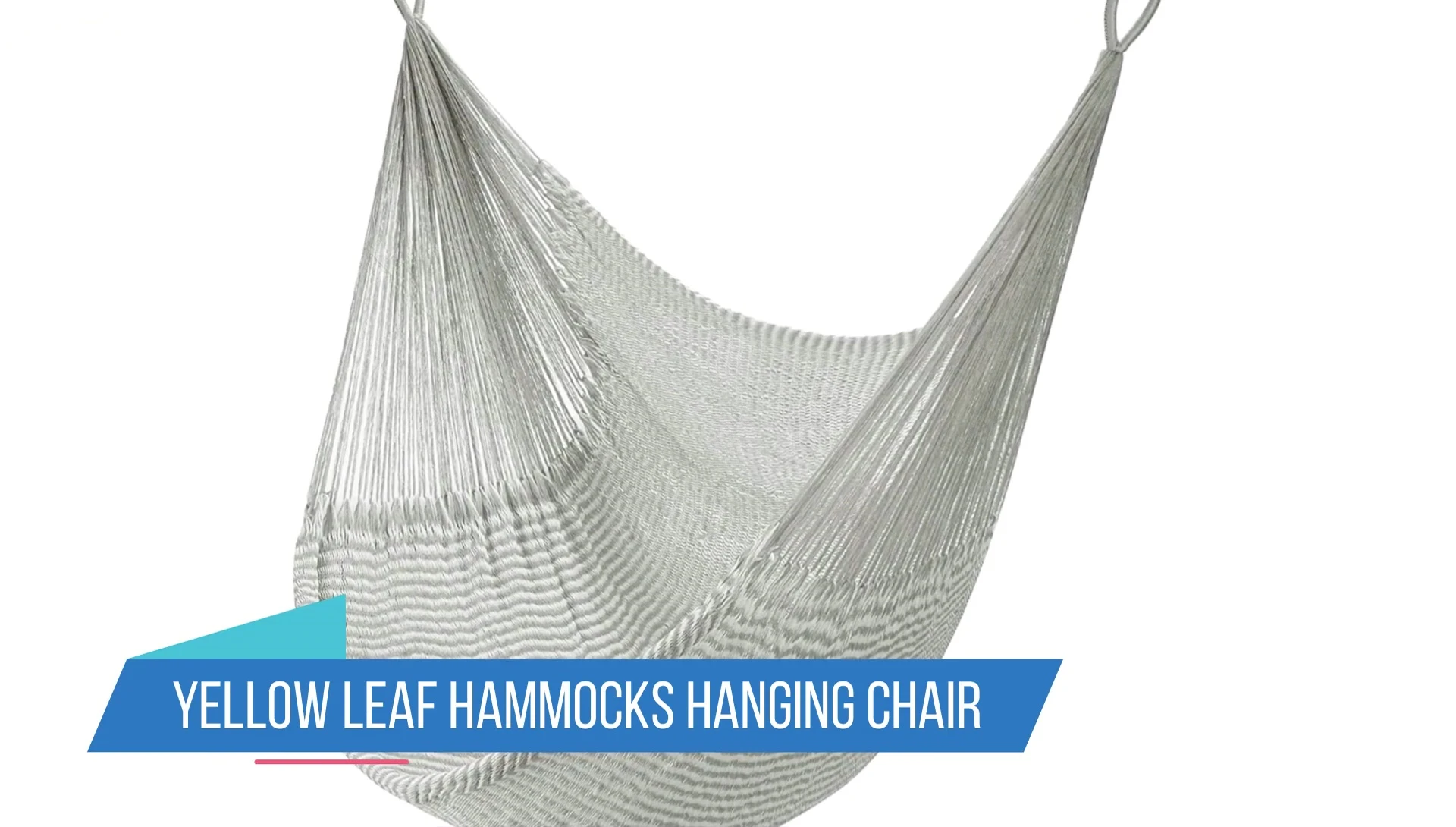 The Yellow Leaf Hammocks hanging chair showcased in a backyard setting.