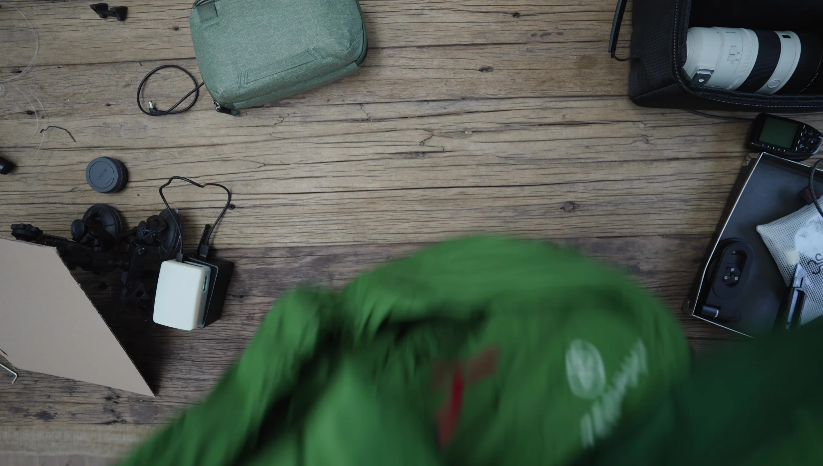 Close up of the hood attached to the head end of the mattress