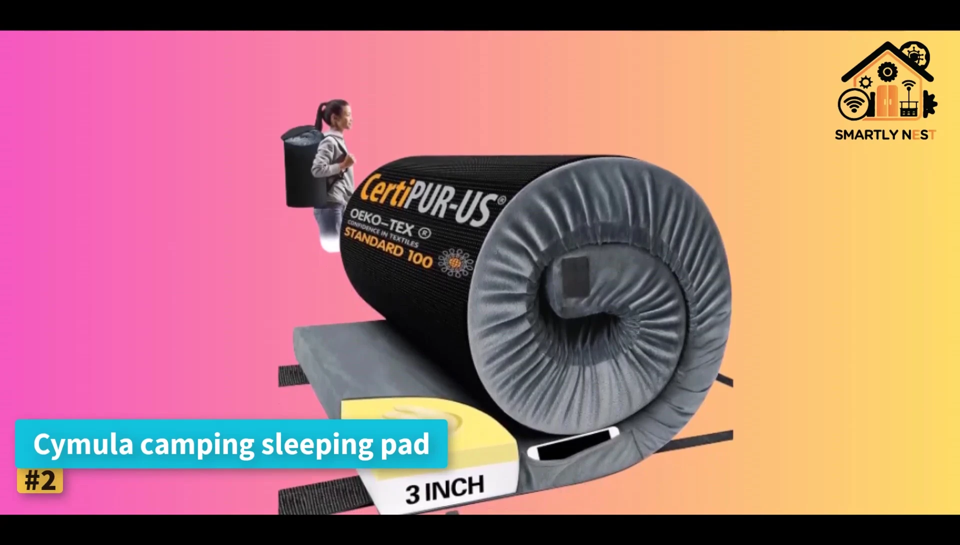 The Simula Camping Sleeping Pad showcasing its comfortable design.