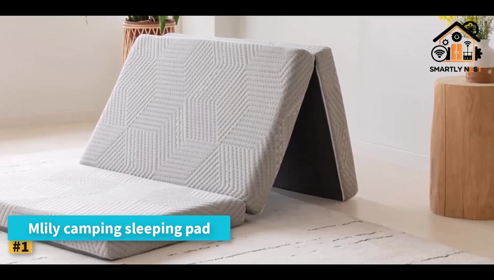 Close-up of the Miley Camping Sleeping Pad, showing its trifold design.