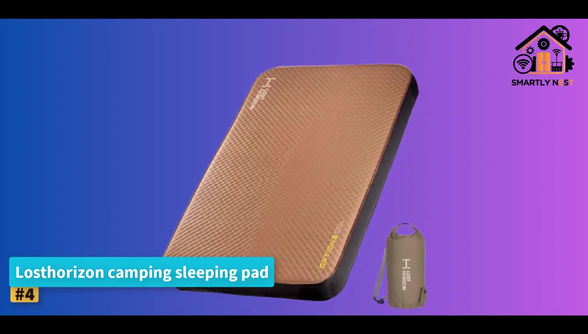 The Lost Horizon Camping Sleeping Pad showcasing its considerable thickness.
