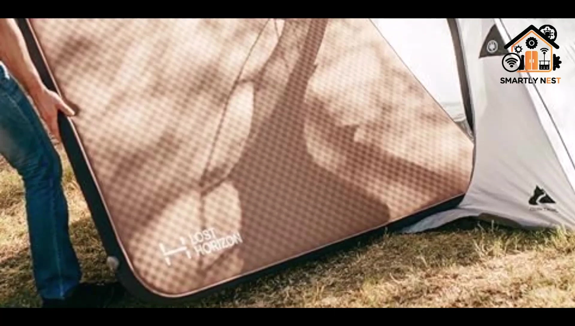 Image illustrating the weight distribution and support of the Lost Horizon pad.