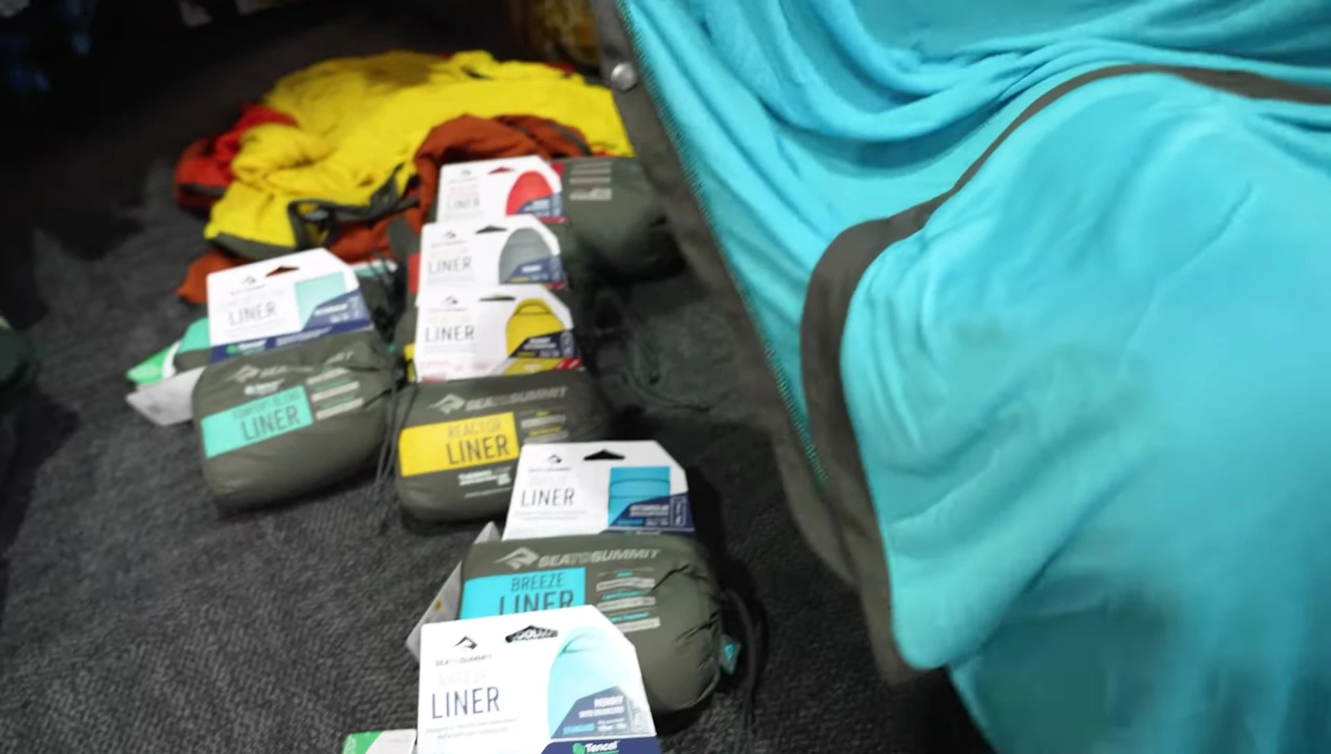 Final shot of the liner with product logo