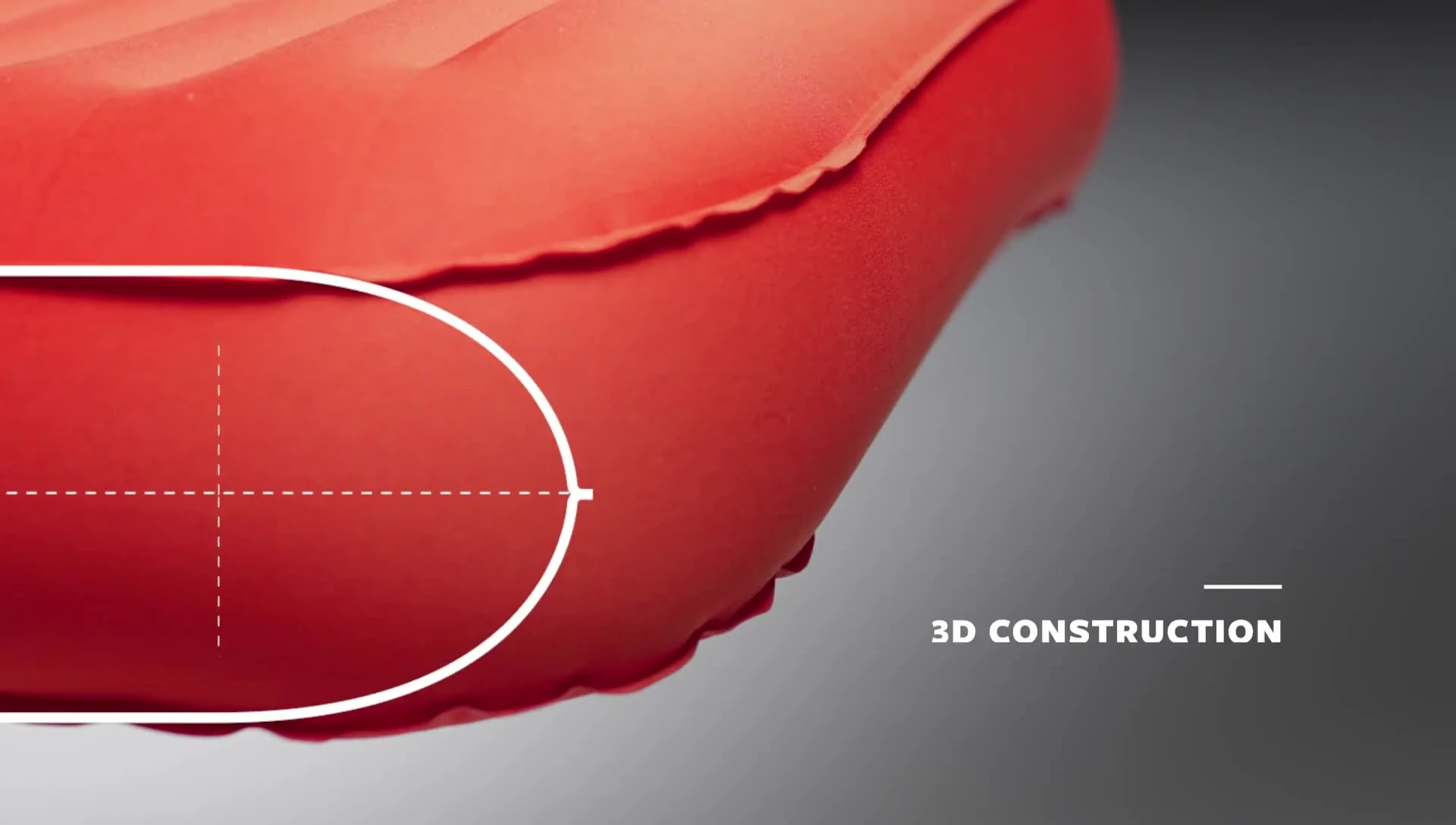 Showing the 3D sidewall construction