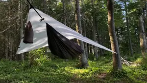 8.5ft Dyneema Tarp Review: 11ft Hammock Coverage Test
