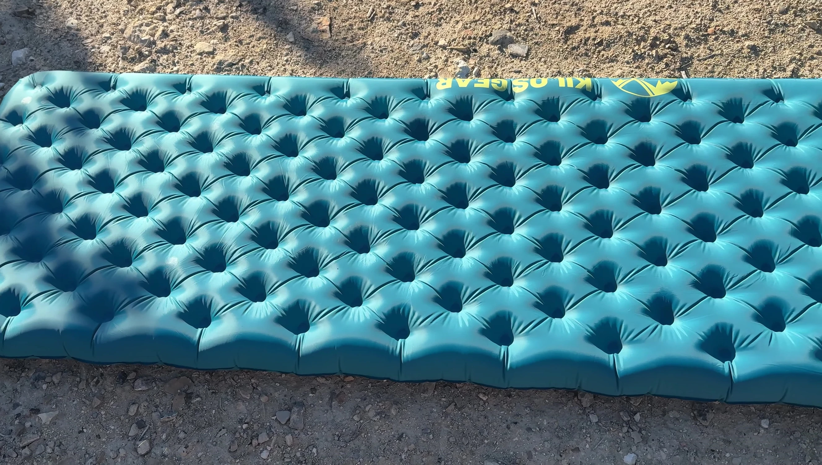 Close-up showing Klymit Static V baffles