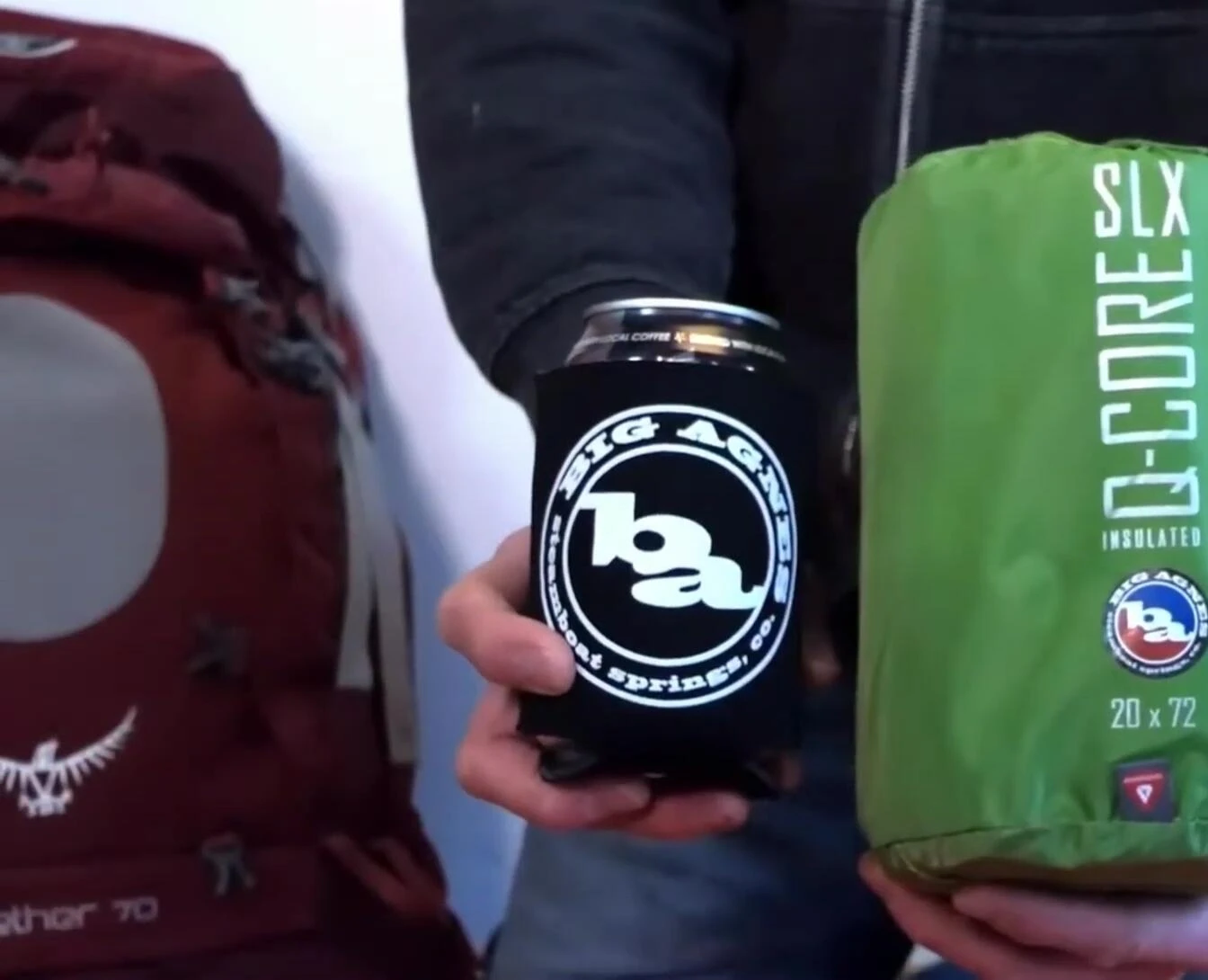 Close-up showing the thickness of the Big Agnes Q Core SLX