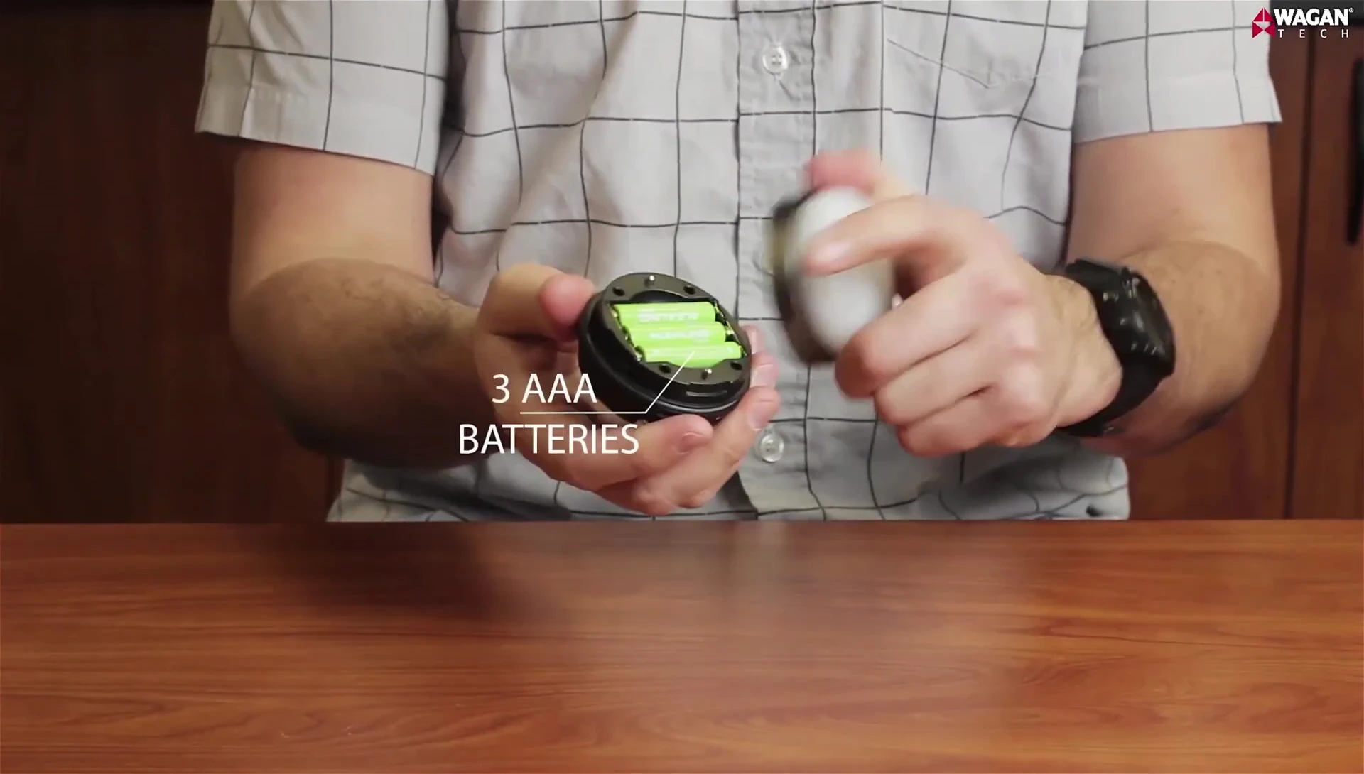 Wagon lantern showcasing its USB charging and output port