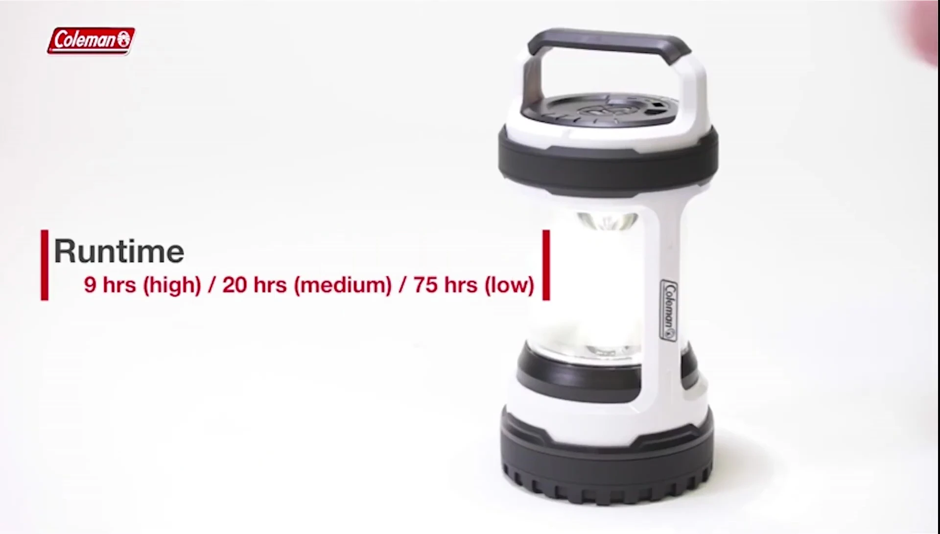 Coleman lantern demonstrating its charging capabilities