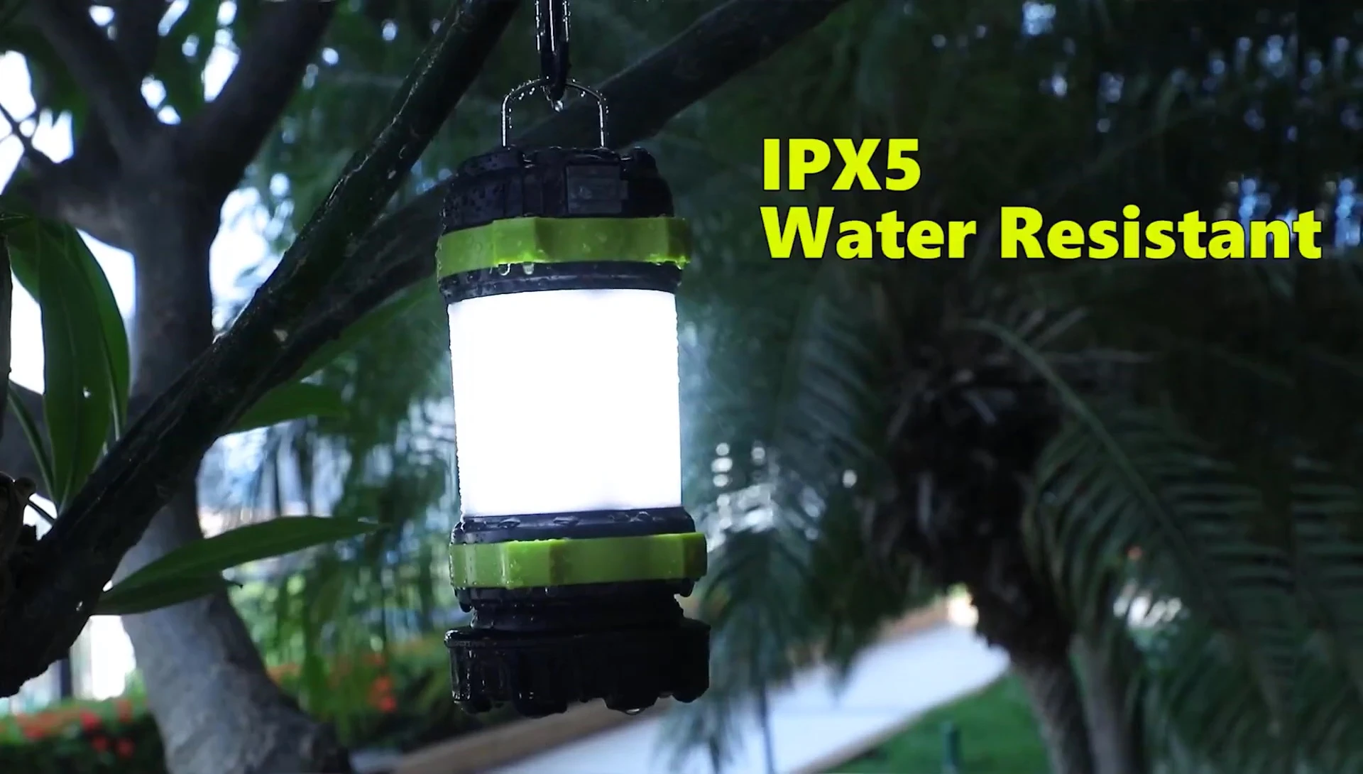 Highlighting the USB rechargeable and power bank features