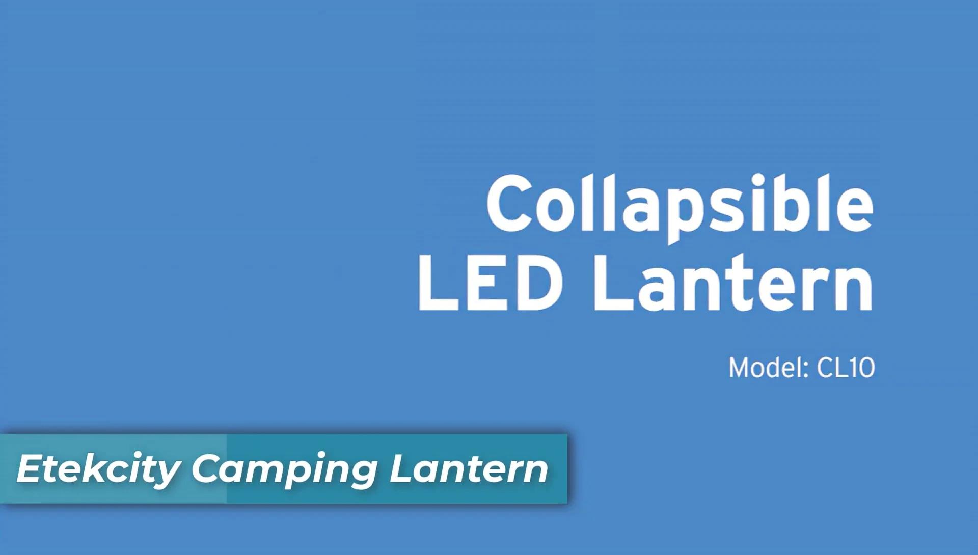 Tech City Camping Lantern overview