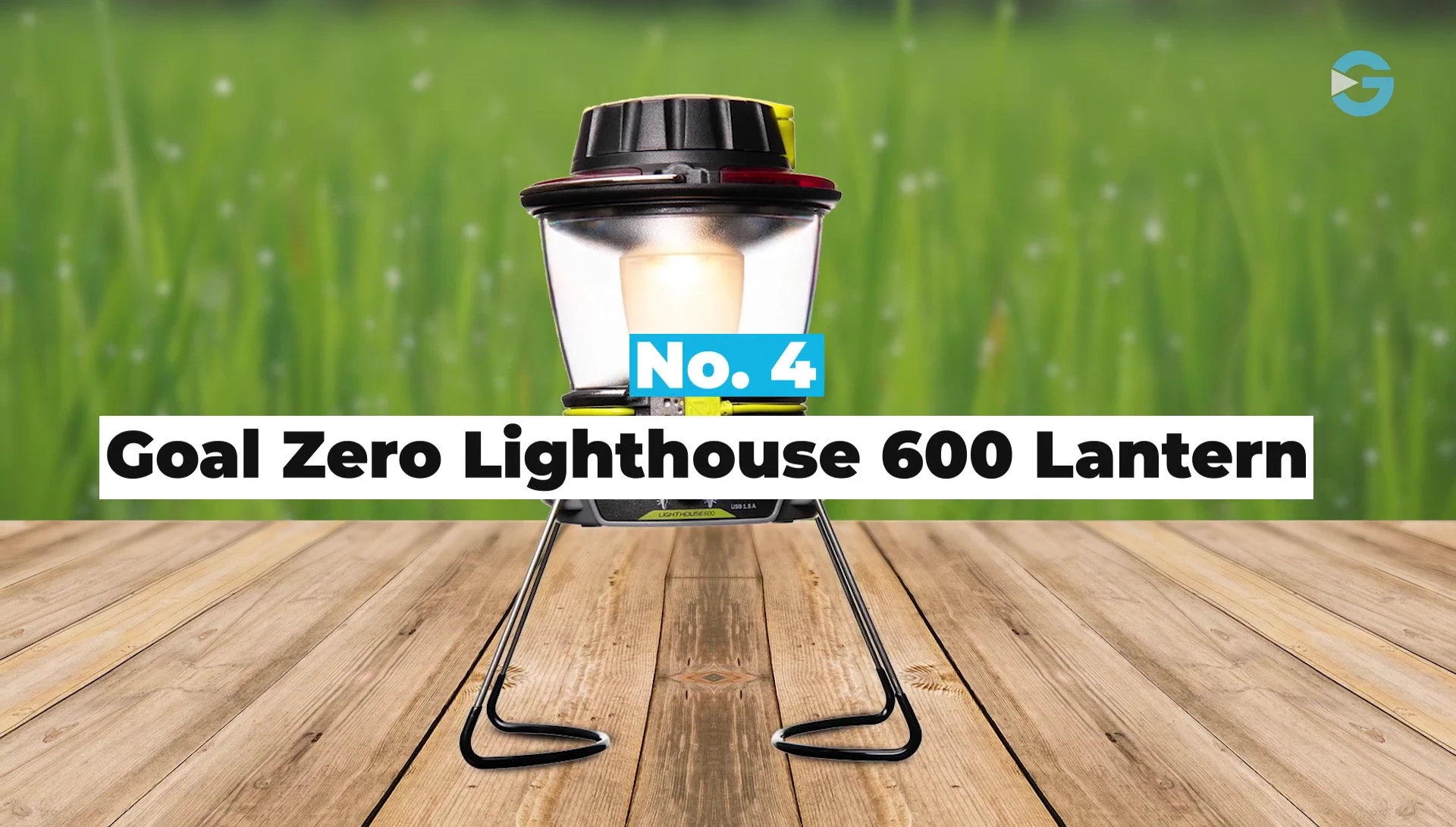The Goal Zero Lighthouse 600 Lantern showcasing its multiple charging options