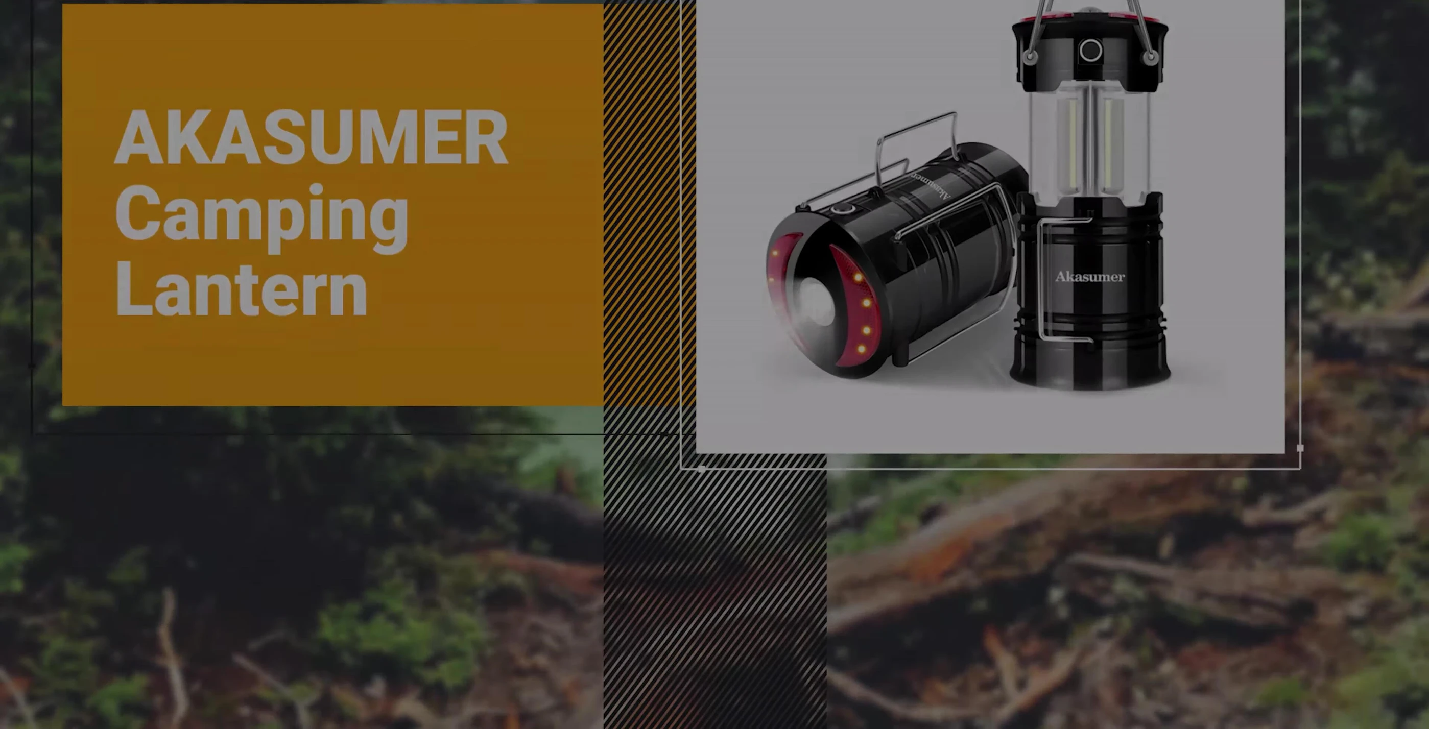 Close-up of the Consumer Camping Lantern